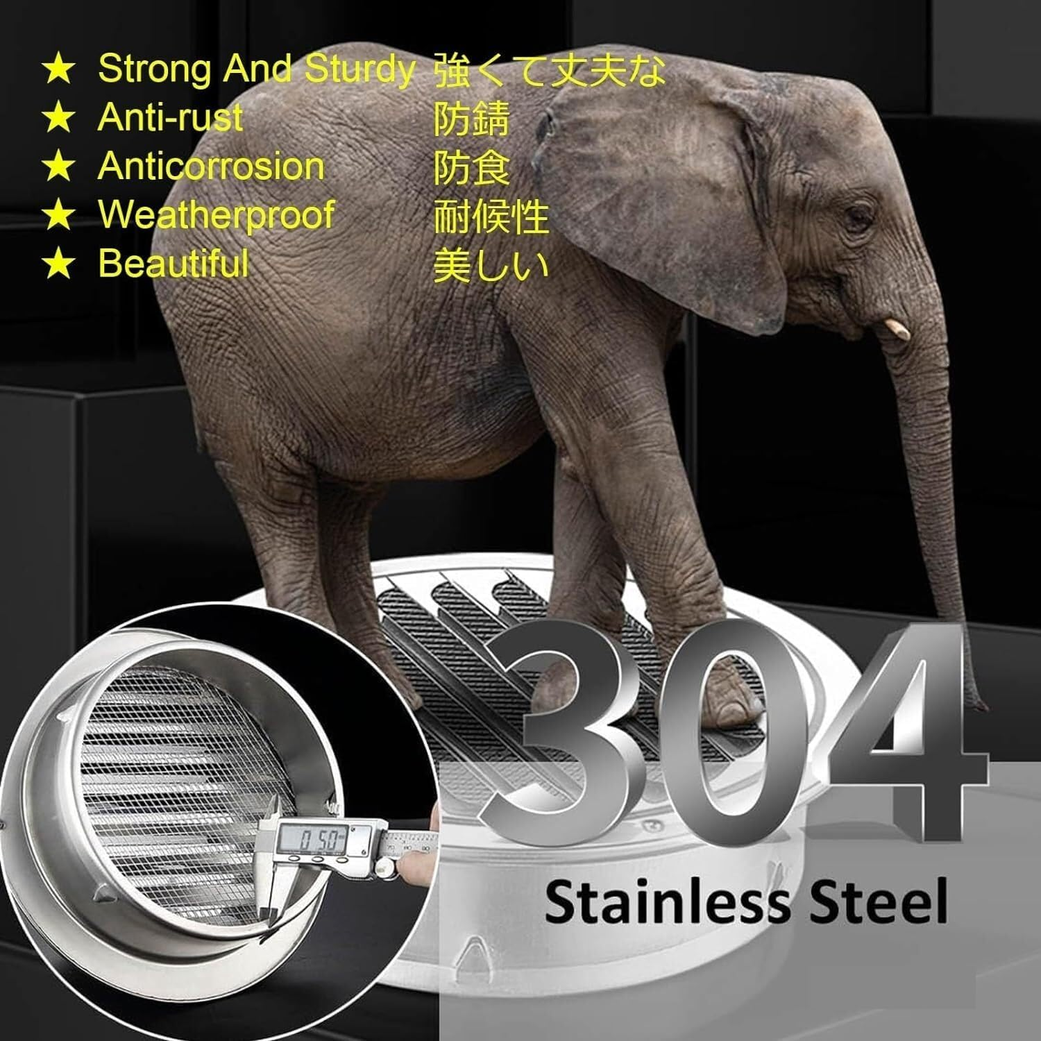 Vent Soffit Vents Exterior,Vent Cover, Air Circulation Ventilation round Vent Cover,Air Vents Louvered Hood Flat Ducting image number 2