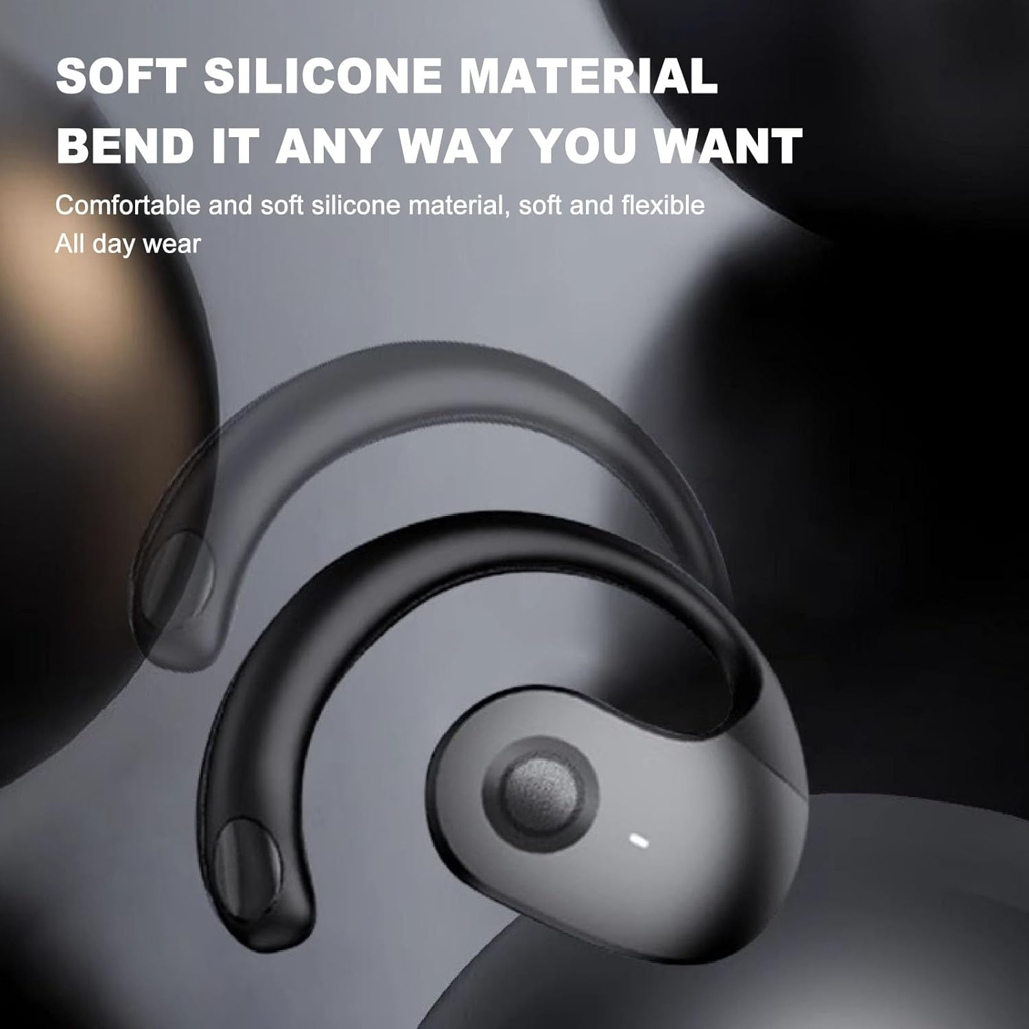 XUMIUZIY Language Translation Earbuds, Wireless Translator Earbuds with 80 Languages, 14 Voices, 4 Modes, Hifi Stereo Headphones, High Accuracy for Travel, Business, Learning (Black) - Black image number 3