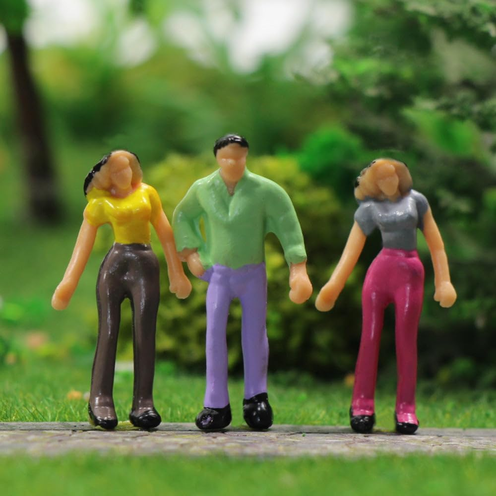 100Pcs OO Scale 1:75 Painted Figures P75W-100 image number 2