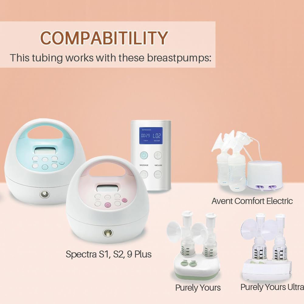 Replacement Tubing for Spectra S2 Spectra S1 Spectra 9 Plus, BPA Free Replace Spectra Tubing Avent Tubing Ameda Tubing Made by Pumpmom(Not Original Spectra S2 Accessories) image number 4