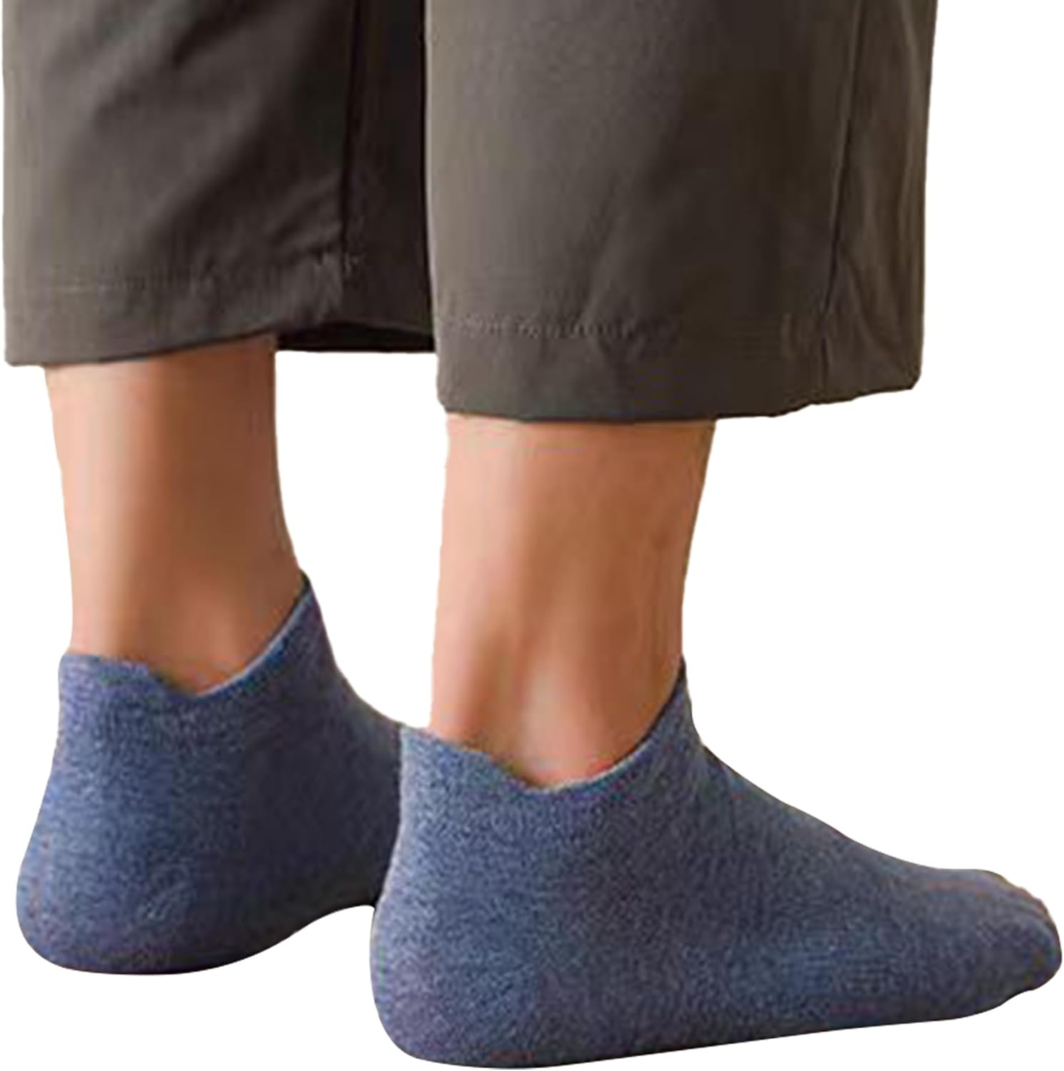 Dress Cici Men'S Extra Low Cut Socks with Tab, Cotton Ankle Socks (3 Pairs)