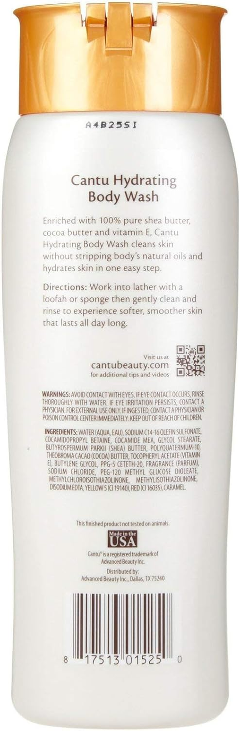 Cantu Hydrating Body Wash, 13.5 Ounce