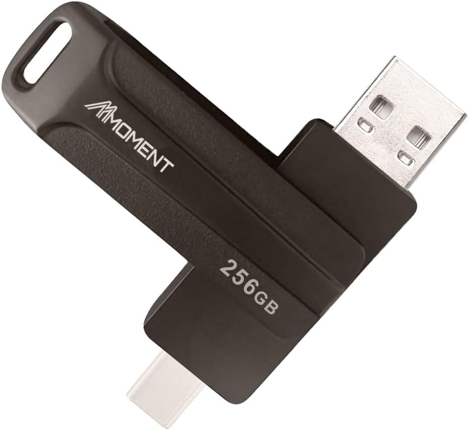 MMOMENT 256GB USB C Flash Drive, Support Type-C Type-A Port, USB-C Memory Stick, 2In1 OTG Flash Drive for Android, Iphone-15-16, USB Flash Drive, Read Speed up to 150Mb/S image number 4