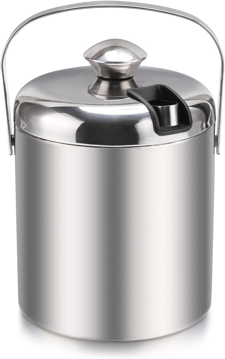 Sailnovo Ice Bucket Ice Bucket Champagne Cooler Ice Cube Container with Tongs and Lid Stainless Steel image number 6