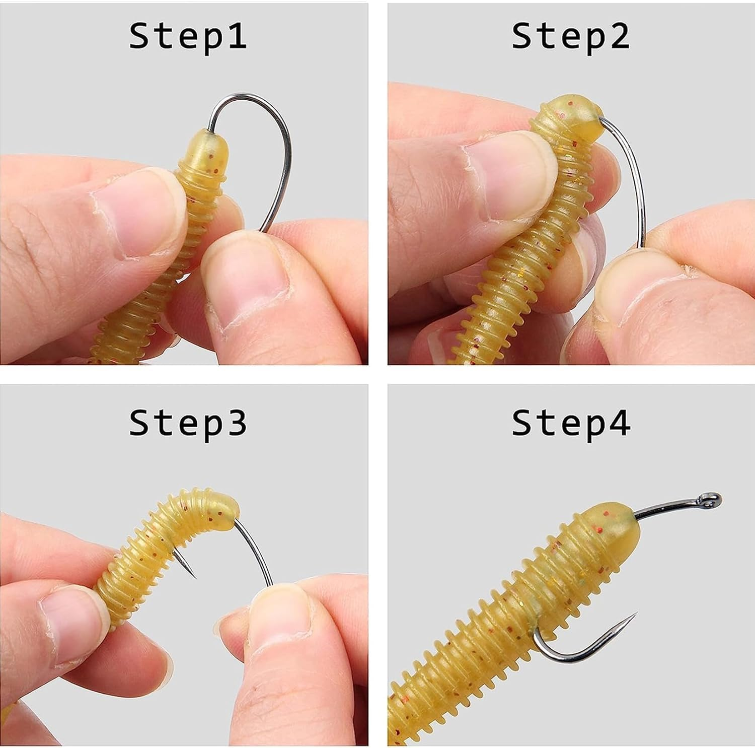 VATEICO 175Pcs Barbless Fishing Hook Kits,Small Size Carp Fishing Hooks Curve Shank Crank and Wide Gape Carp Hooks Fly Tying Hooks Circle Hooks with Tackle Box Size 2#,4#,6#,8#,10# image number 1