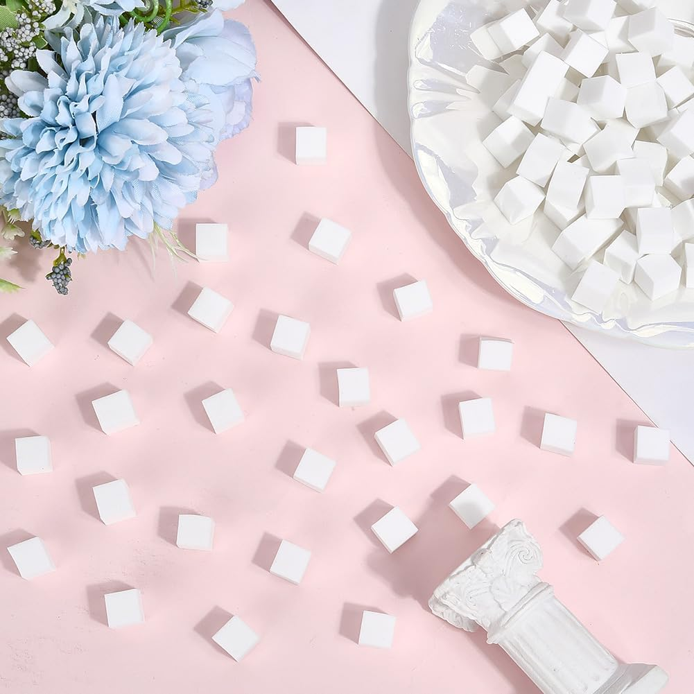 SUNNYCLUE 400Pcs Ombre Nail Brush Sponge Mini Nail Sponges 1Cm White Soft Cube Square Gradient Aura Art Manicure Design Polish Tools Small Brushes Supplies for DIY Crafts Salon Makeup Accessories image number 5