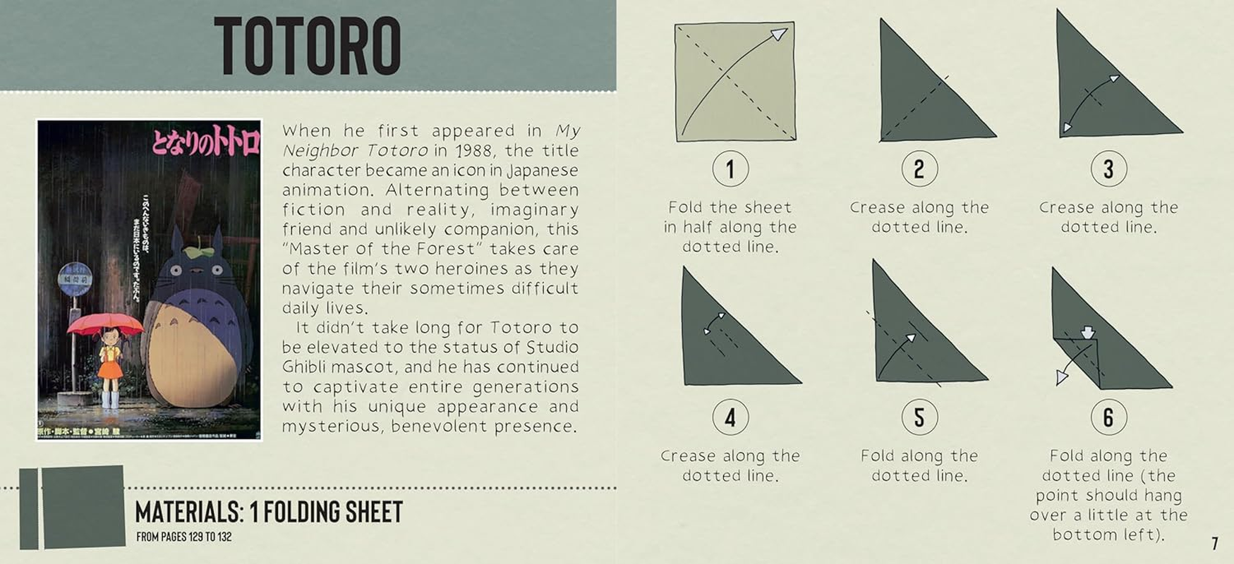 Studio Ghibli Origami: Unofficial Papercraft Projects to Create Totoro, Ponyo, Jiji, and More!