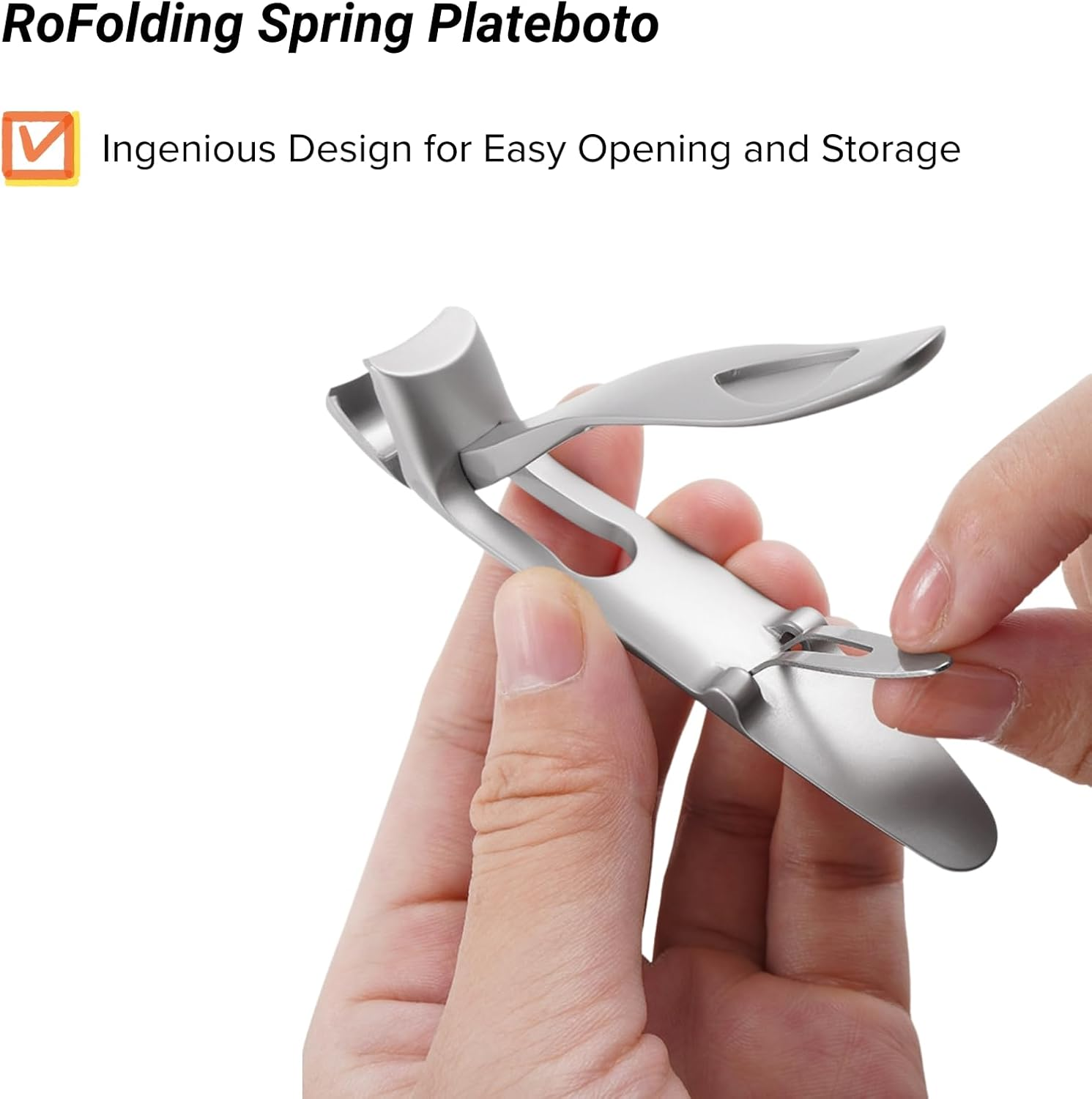 Portable Nail Care Set - Sharp Stainless Steel Clippers and File - Silver image number 3