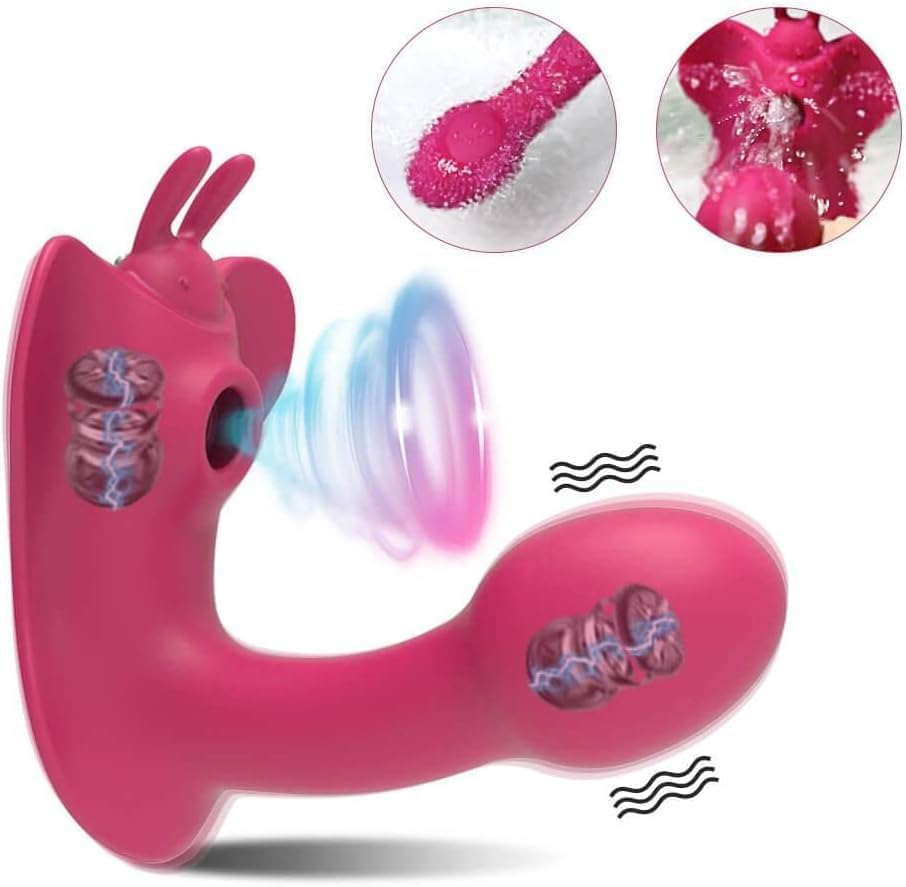 Rabbit Toys Rechargeable Adult Toys Adult Sensory Toys for Women - Female Sex Pleasure Devices Purple Powerful Tongue and Licking G Toys for Female Couples Panty Stimulation image number 1
