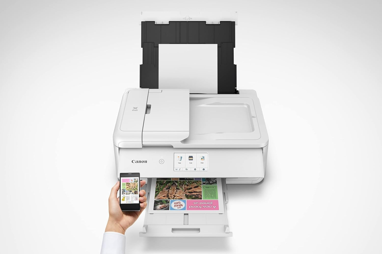 Canon PIXMA Home All-In-One A3 Printer Value Bundle (Ts9565Avb) - A3 Craft Printer, Includes CLI681 Ink + PGI680 Black Ink + Magnetic Photo Paper (MG101) + Square Photo Paper (PP301)