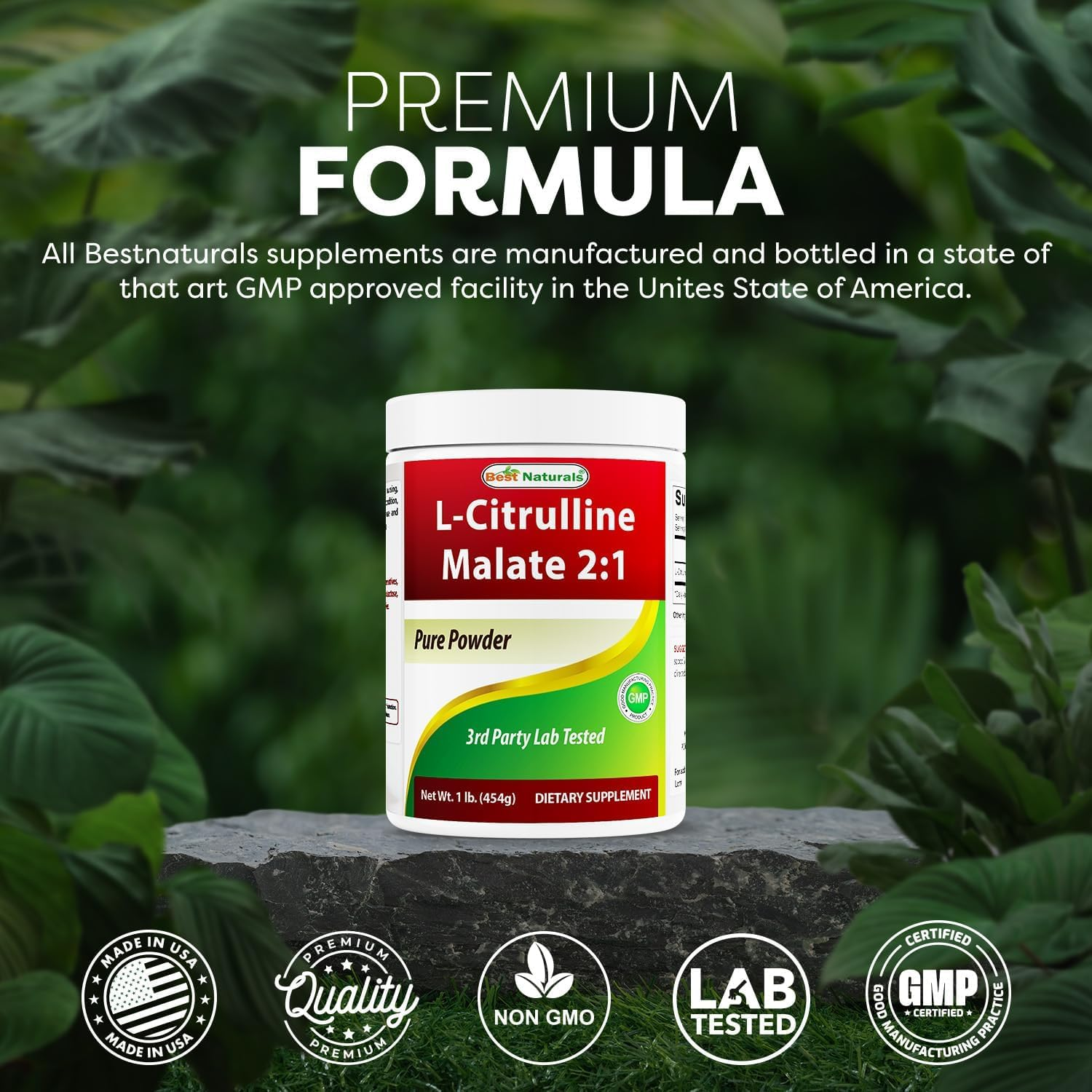 Best Naturals L-Citrulline Malate 2:1 Powder 1 Lb