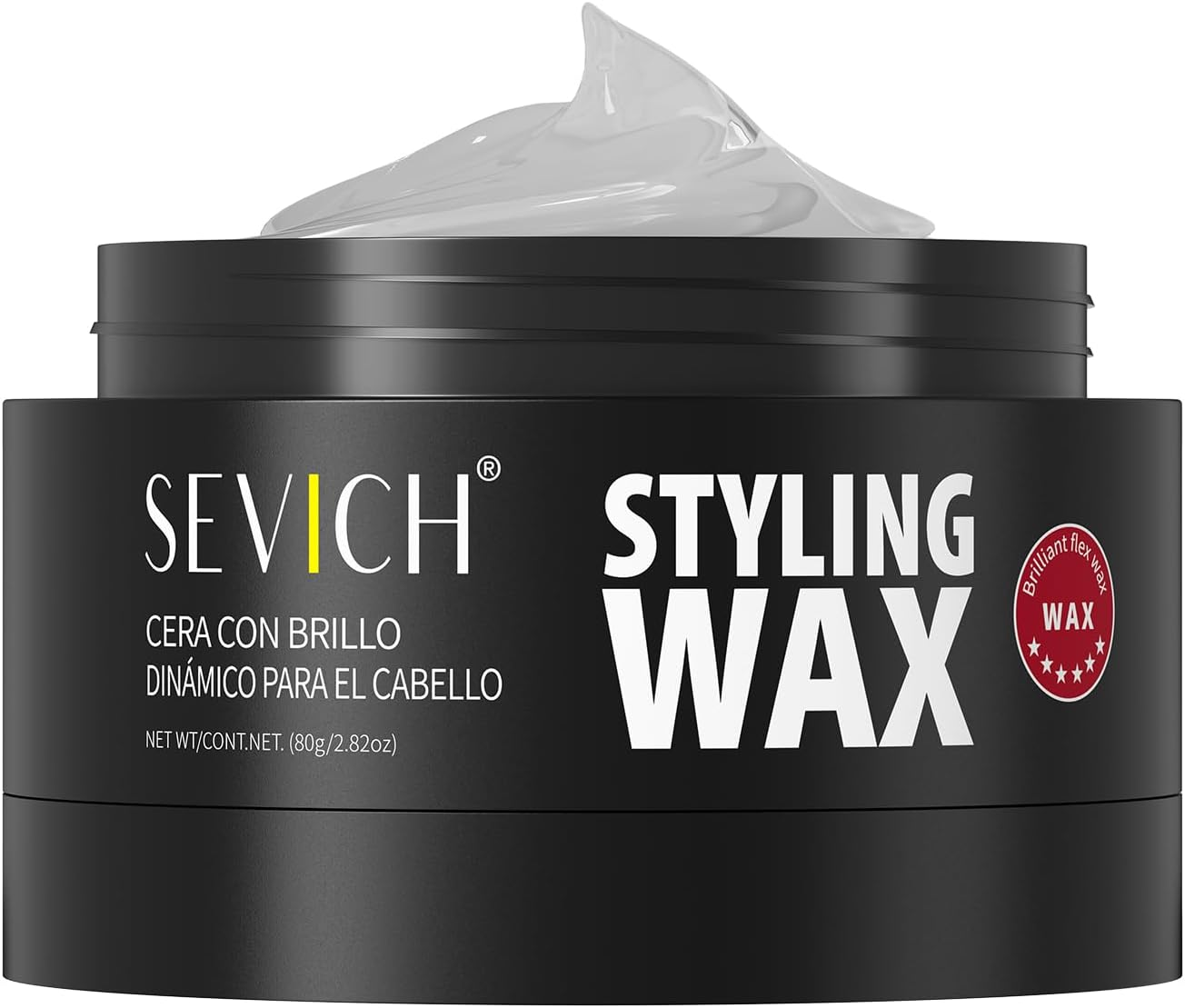 SEVICH Men'S Hair Styling Wax - Matte Powerful Hair Gel,Containing Plant Essence, Persistent Shaping,Fresh and Non Greasy, Easy to Clean, 80G image number 6