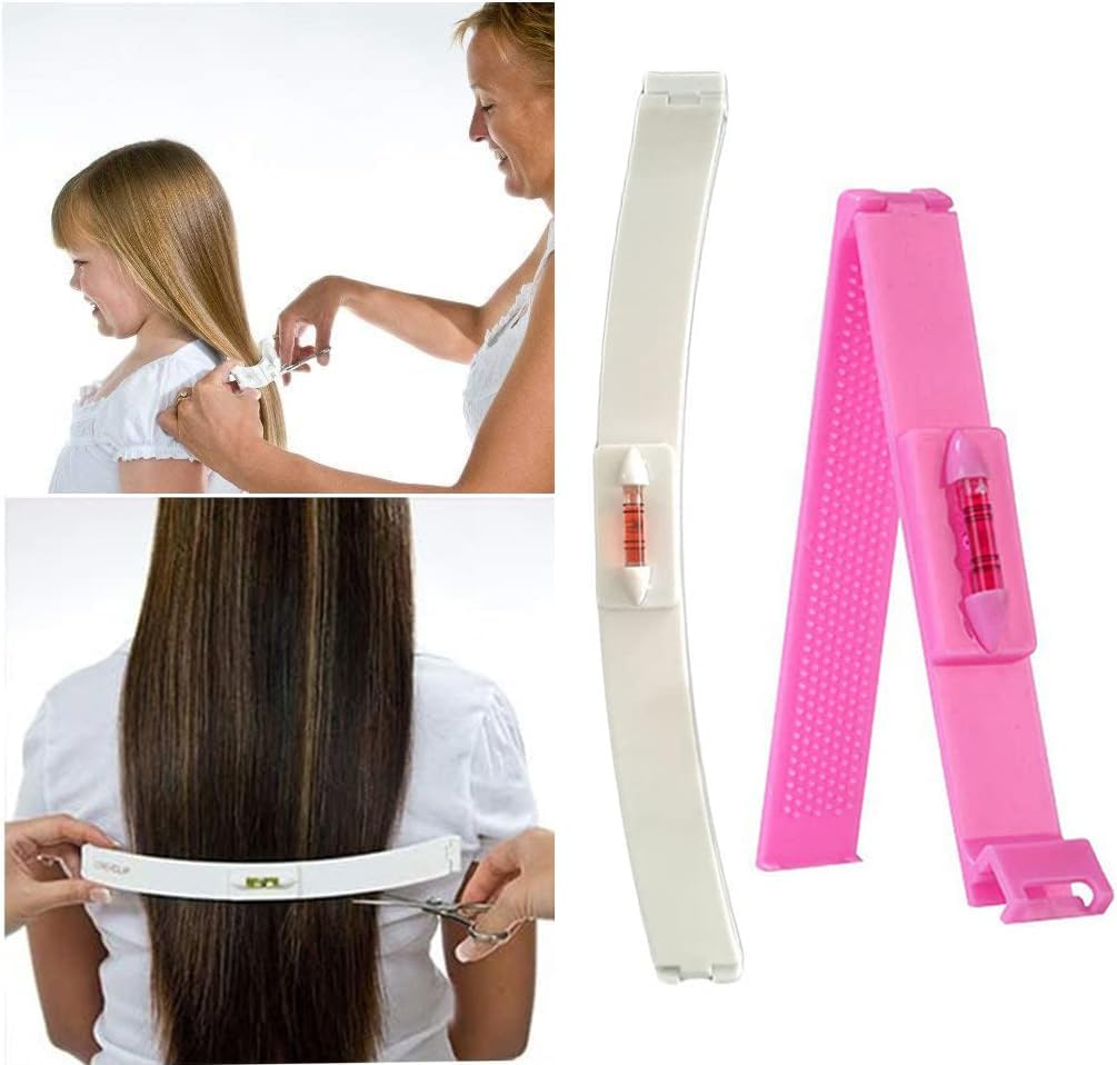 Bessy Shop Hair Cutting Tool, 3 Pieces Cutting Aid Hair Cutting Clip, Professional DIY Home Styling Accurate Hair Cutting Tool for Layers, Bangs and Split Ends, for Children Women Haircut image number 4