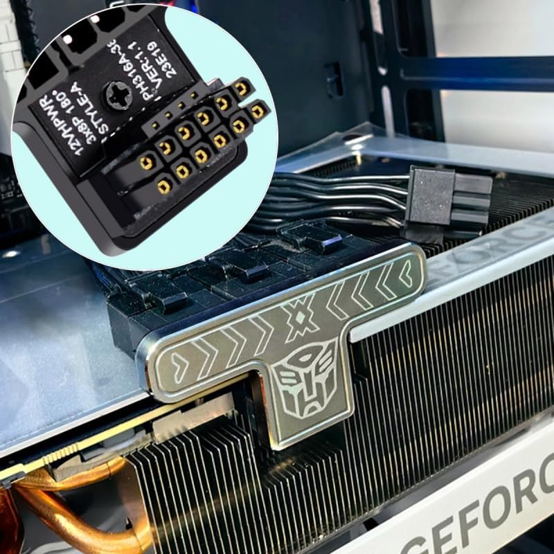 CY Adapter 12VHPWR ATX3.0 PCI-E 5.0 Power Modular to Three ATX 8P Adapter for 4080 5090TI 16Pin 12+4P Graphics Card (Down Angled 90 Degree)