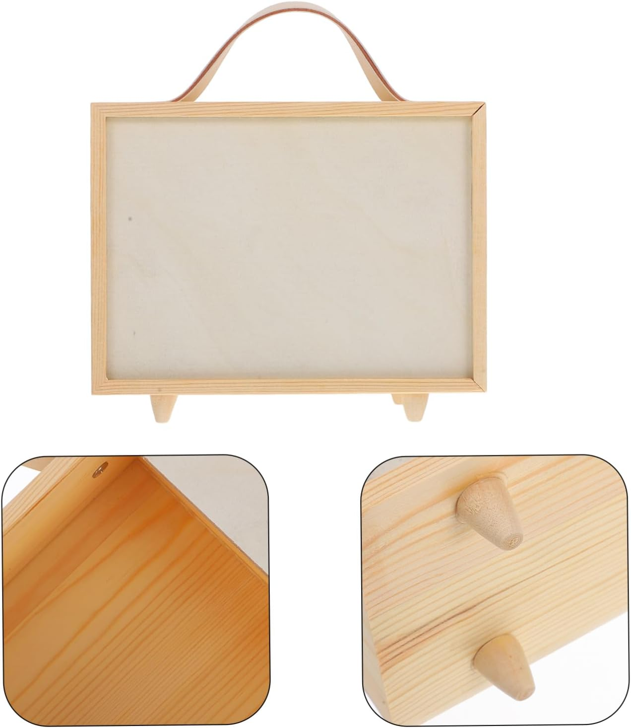 Multipurpose Wooden Jewelry Boxes Handle for Chocolates Snack Box Craft Storage Diy Painting image number 5