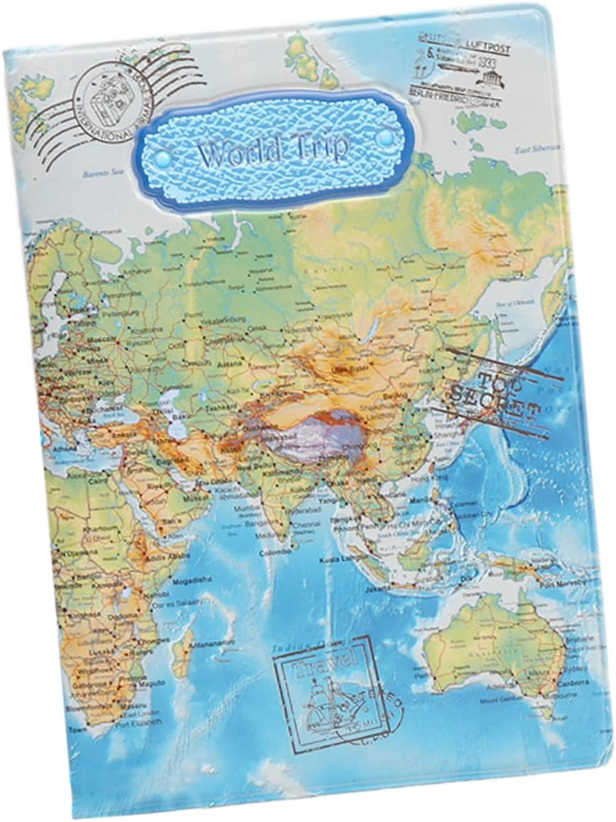 3Pcs Passport Holder Leather Pocket Protector Passport Case Bus Pass Wallet Passport Book Holder Protective Sleeves Id Card Holder Travel Document Case Protective Skin Documents image number 1