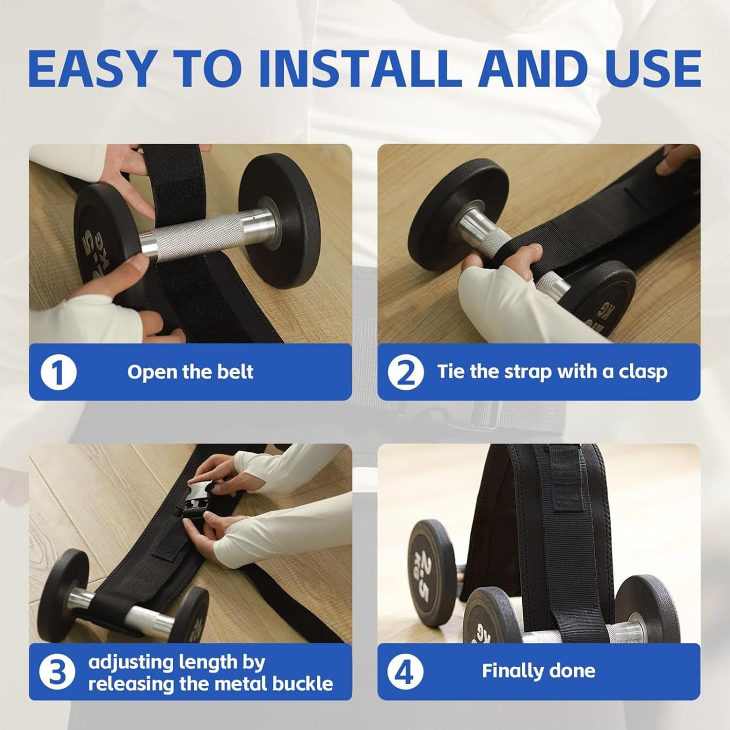 Exercise Hip Thrust Belt, Heavy Duty, Non-Slip, Versatile & Portable, Ideal for Strength Training image number 6