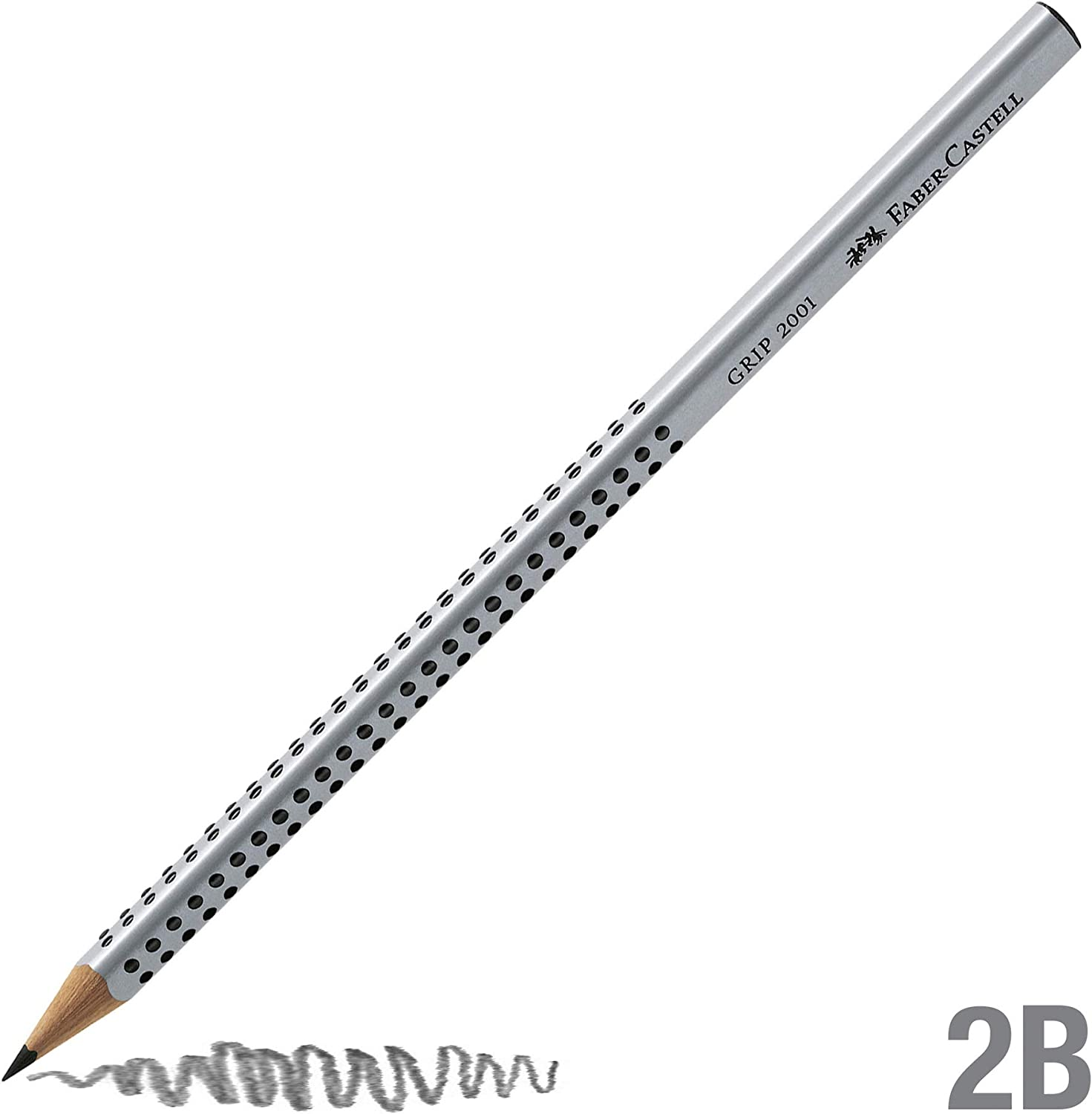 Faber-Castell Grip 2001 Graphite Pencil 2B, 12 Pack (11-317002) image number 4