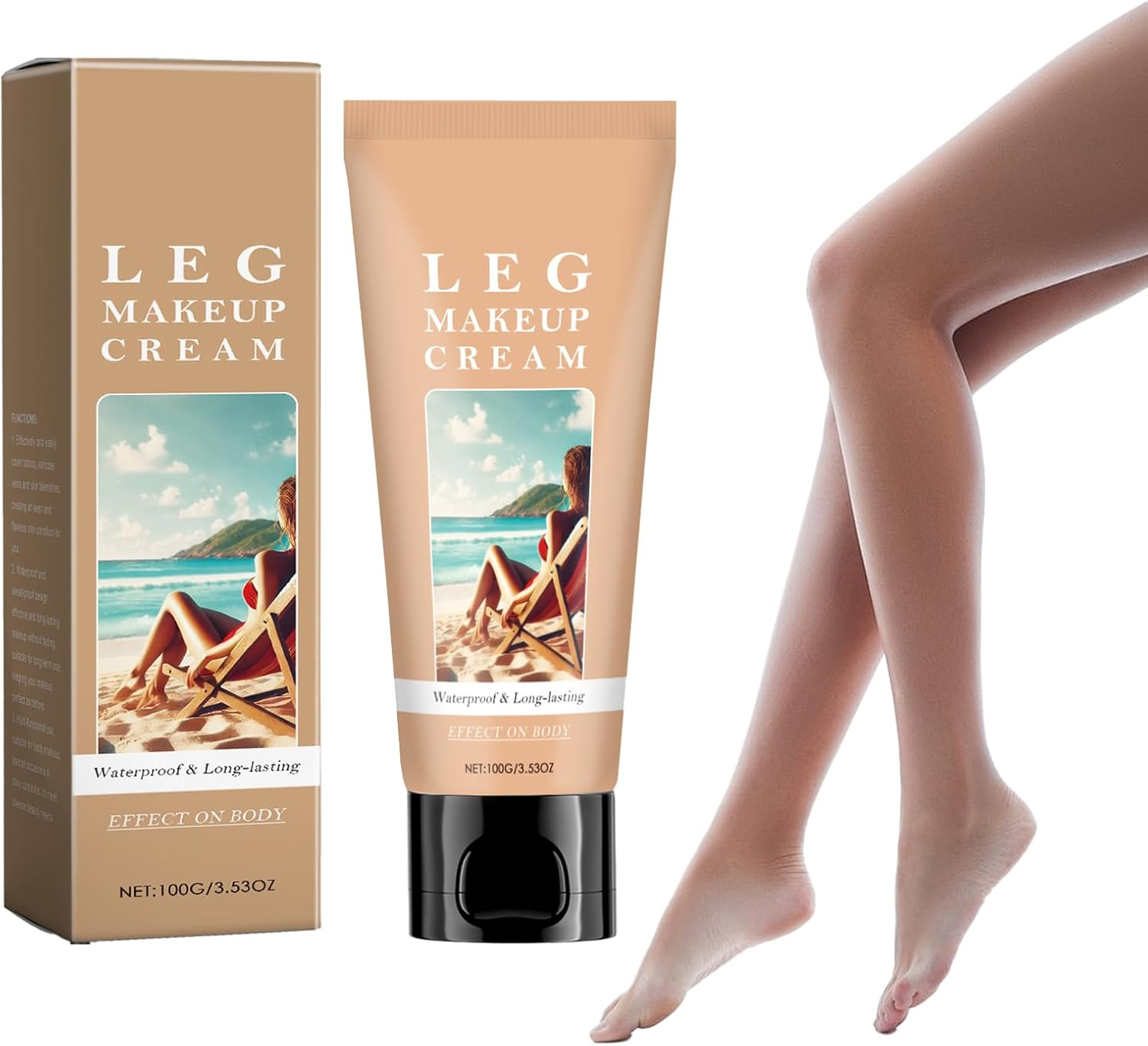 Body Darkening Foundation Natural Tanned Skin Moisturising Darker Darker Concealer Long Lasting Foundation image number 3