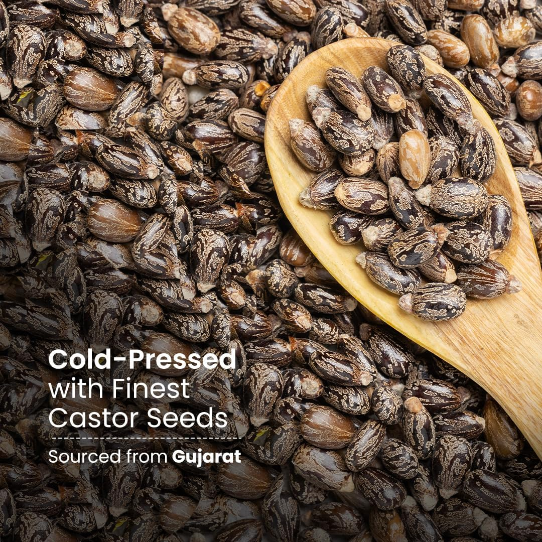 Nat Habit Cold Pressed 100% Pure Castor (Arandi) Oil for Skin & Hair with Vitamin E, Omega-6 & 9, Mineral Free & Preservative Free (200 Ml) image number 1