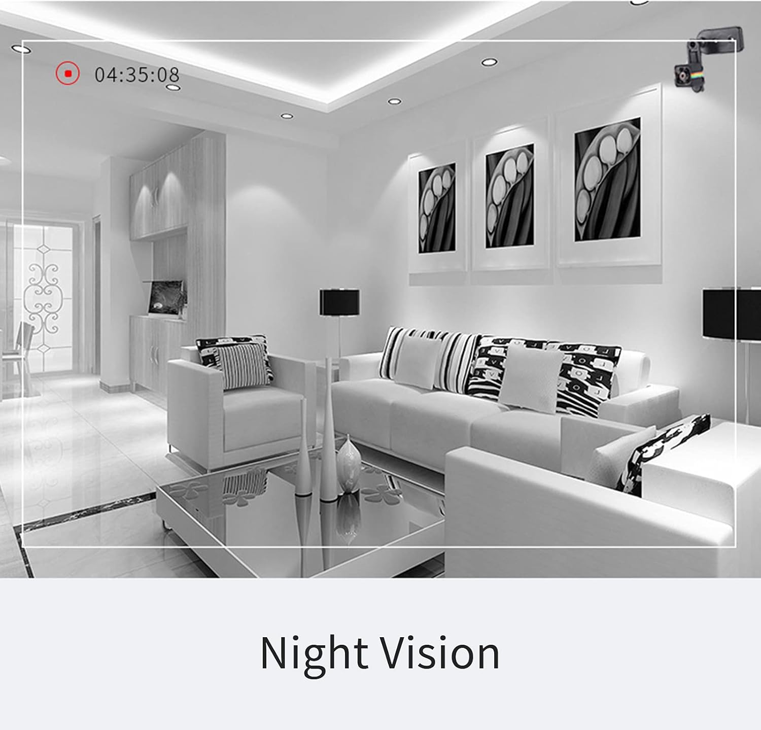 Mini SQ11 1080P HD Sports DV Camera Portable with Motion Detection Wide Angle for Home and Office Supported 32Gb(Max.) TF Card image number 3