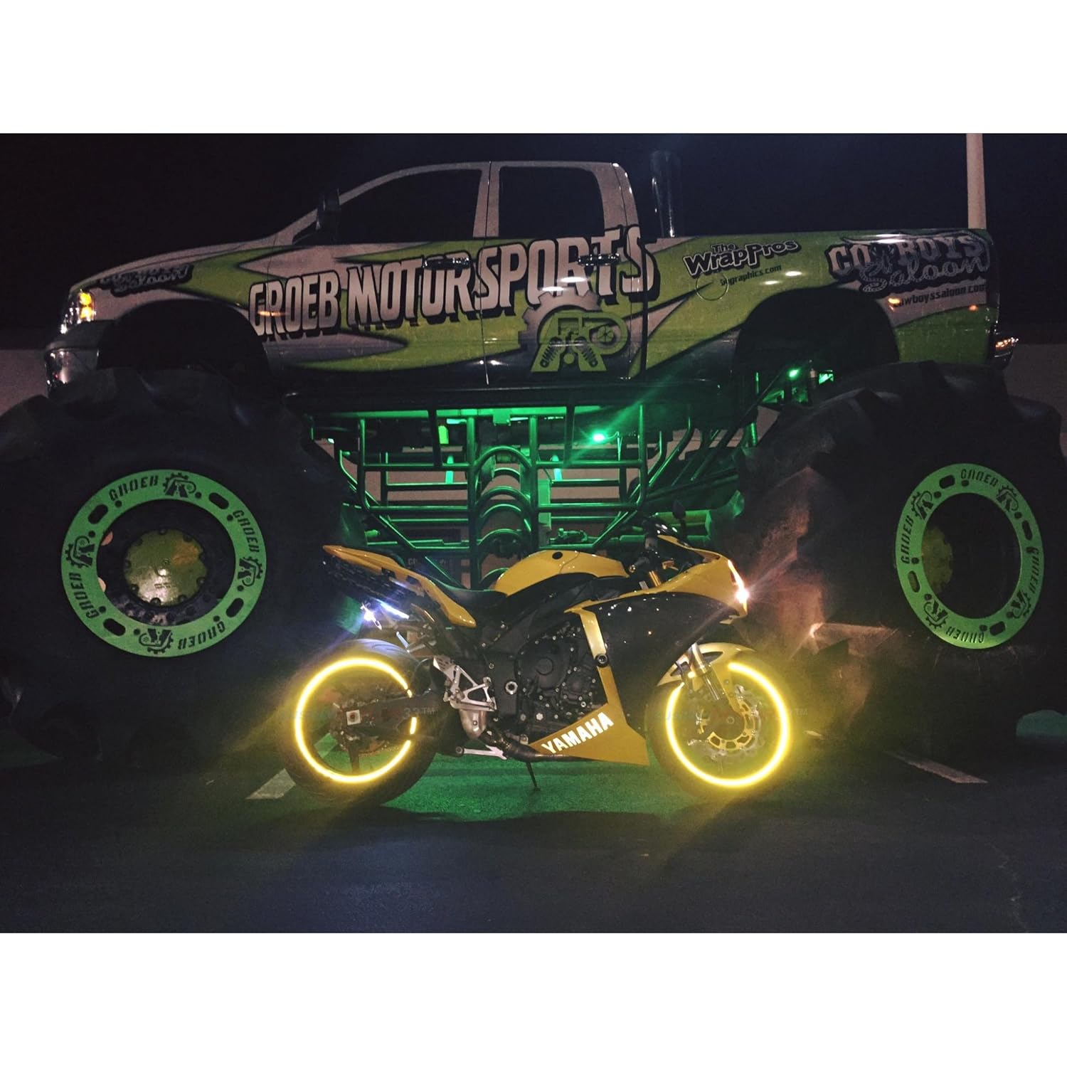 Customtaylor33 (All Vehicles) Yellow/Gold High Intensity Grade Reflective Copyrighted Safety Rim Tapes (Must Select Your Rim Size) 17 (Rim Size for Most Sportsbikes) image number 4