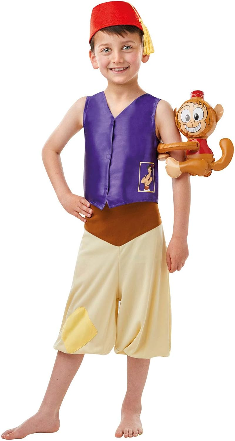 Rubie'S Official Rubie'S Disney Aladdin Fancy Dress, Disney Classic Book Day and Film Character Costume, Childs Size Small Age 3-4 Years image number 5