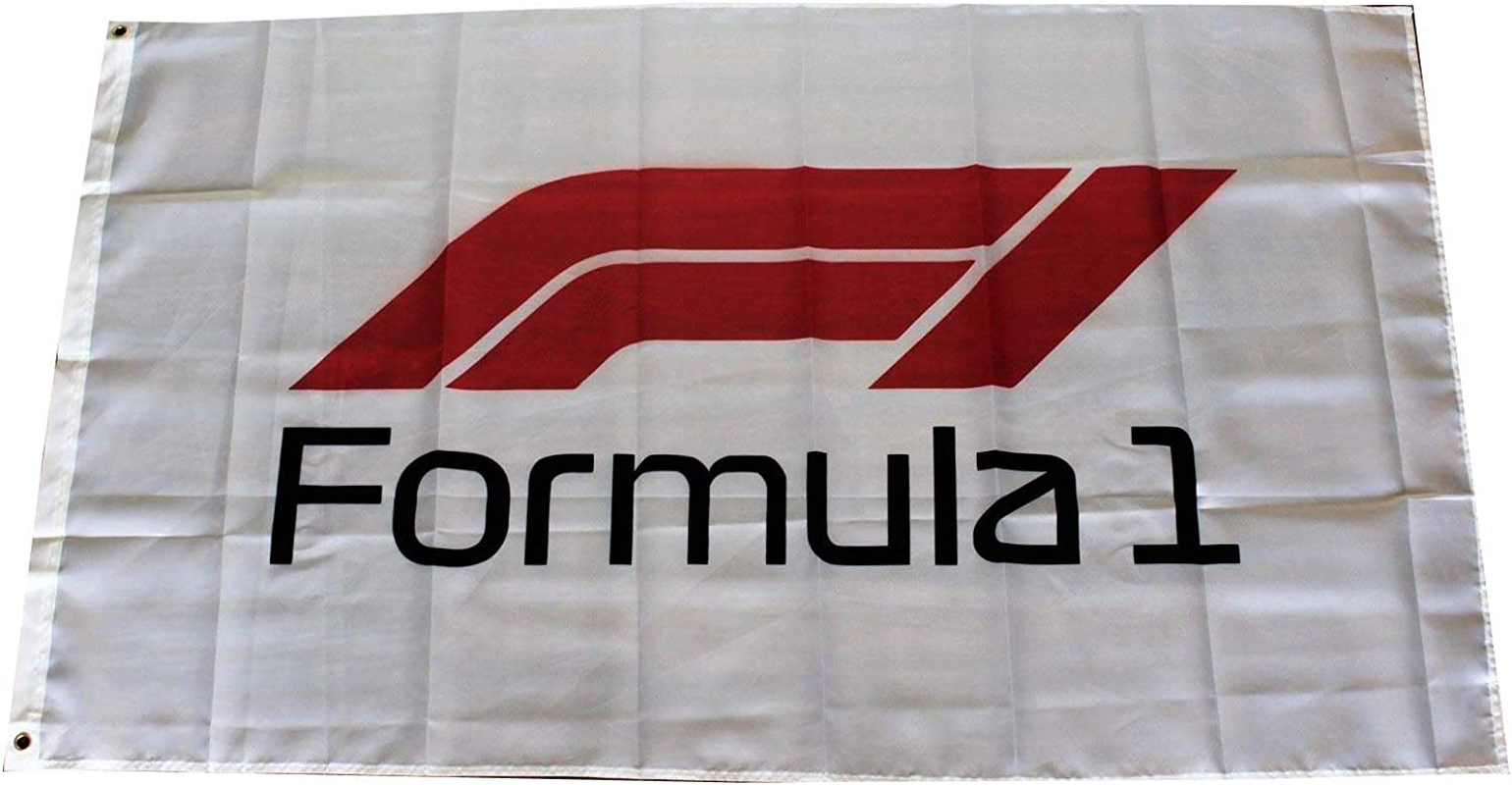 Mountfly F1 Formula One Motorsports Auto Racing Automobile Race Banner Flag 3X5 Feet Man Cave