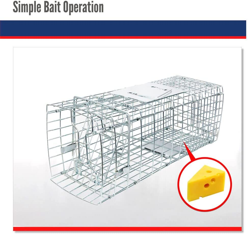 Medium Humane Animal Cage Trap Live Catch Possum Rabbit Cat Rat Fox Hare Bait