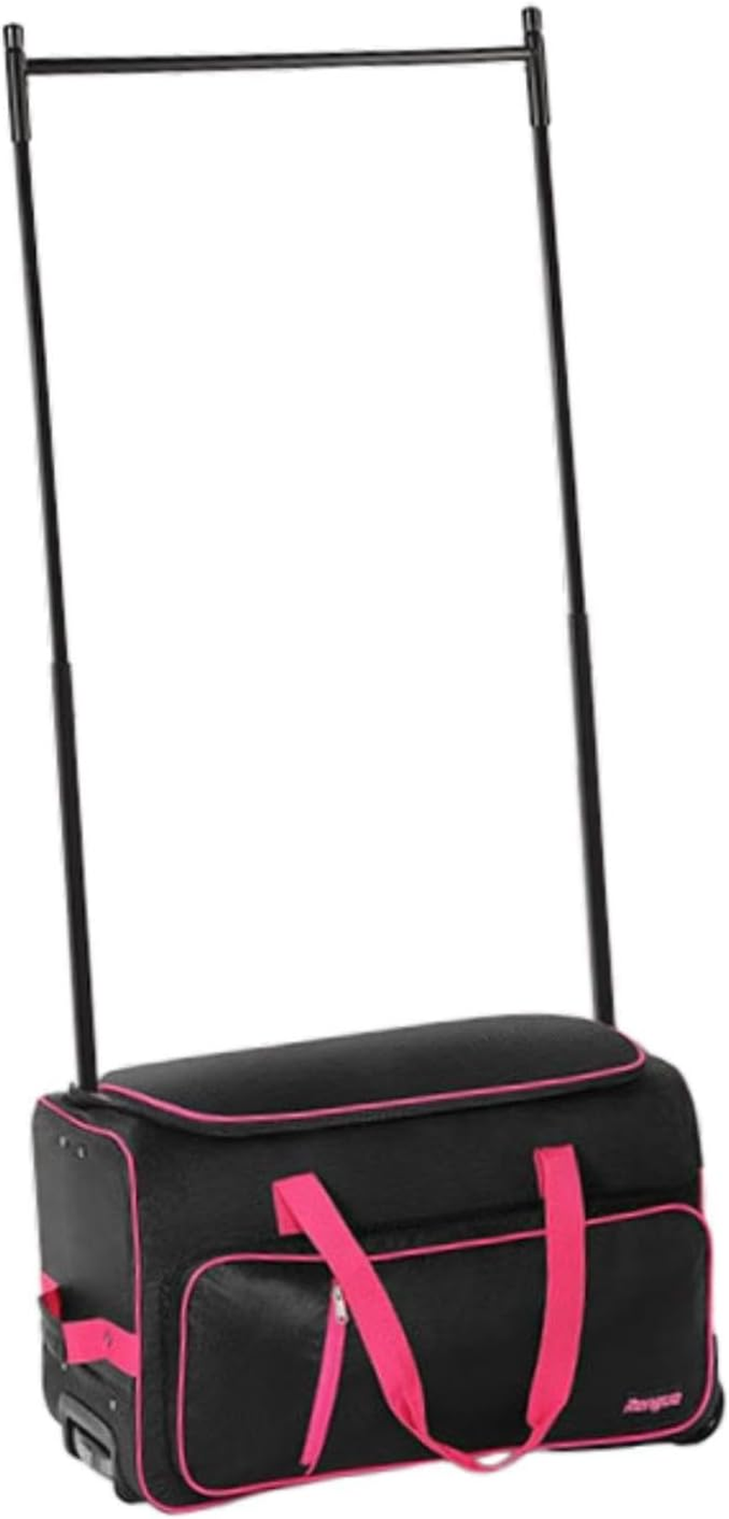 Motivetech Dance Bag with Clothes Stand, Sturdy Suitcase Dance Garment Bag for Sports Travel, Black Red, as Described - Black Red image number 4