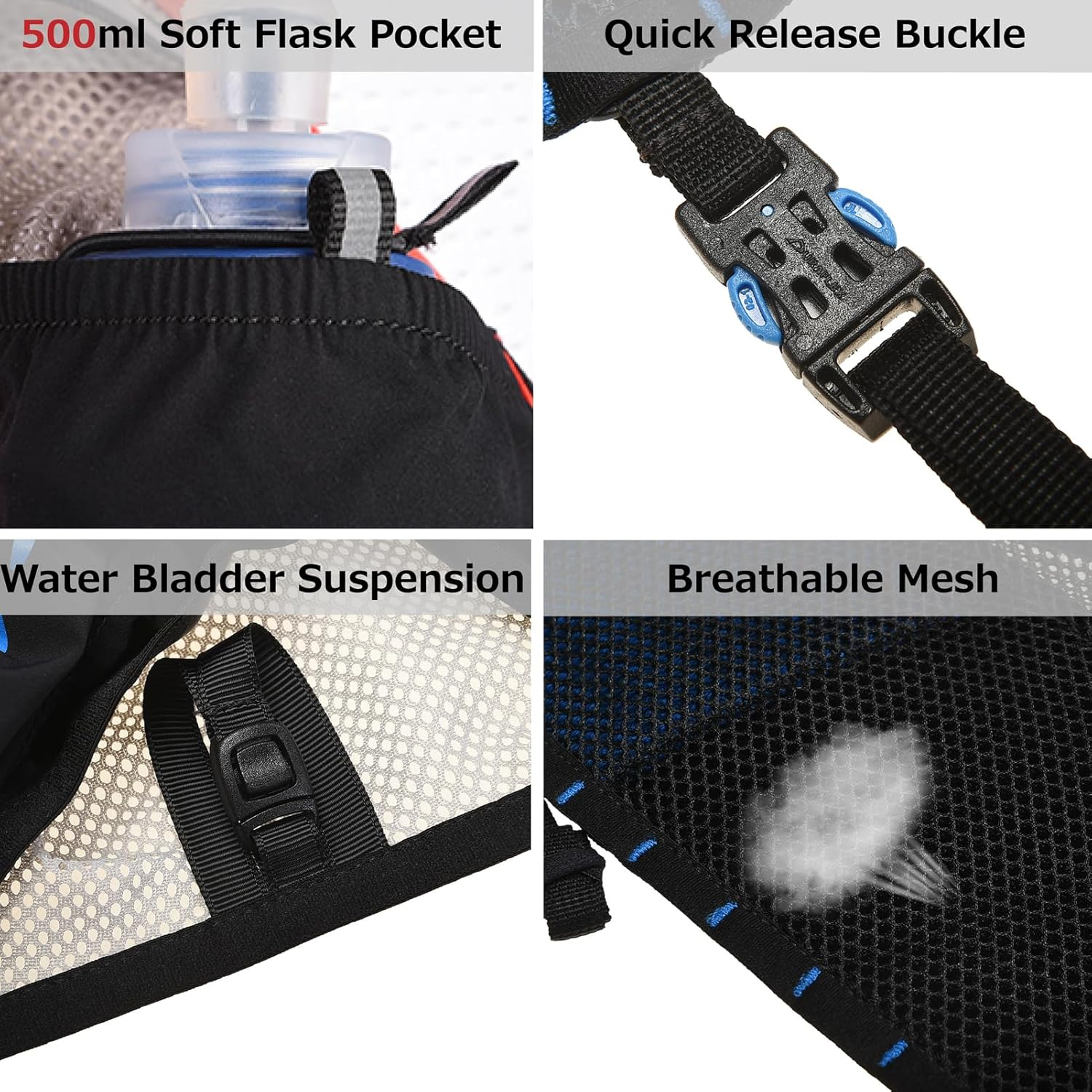 AONIJIE Running Vest 12L Hydration Backpack Vest Pack Lightweight for Men Women Cycling Hiking Trail Race