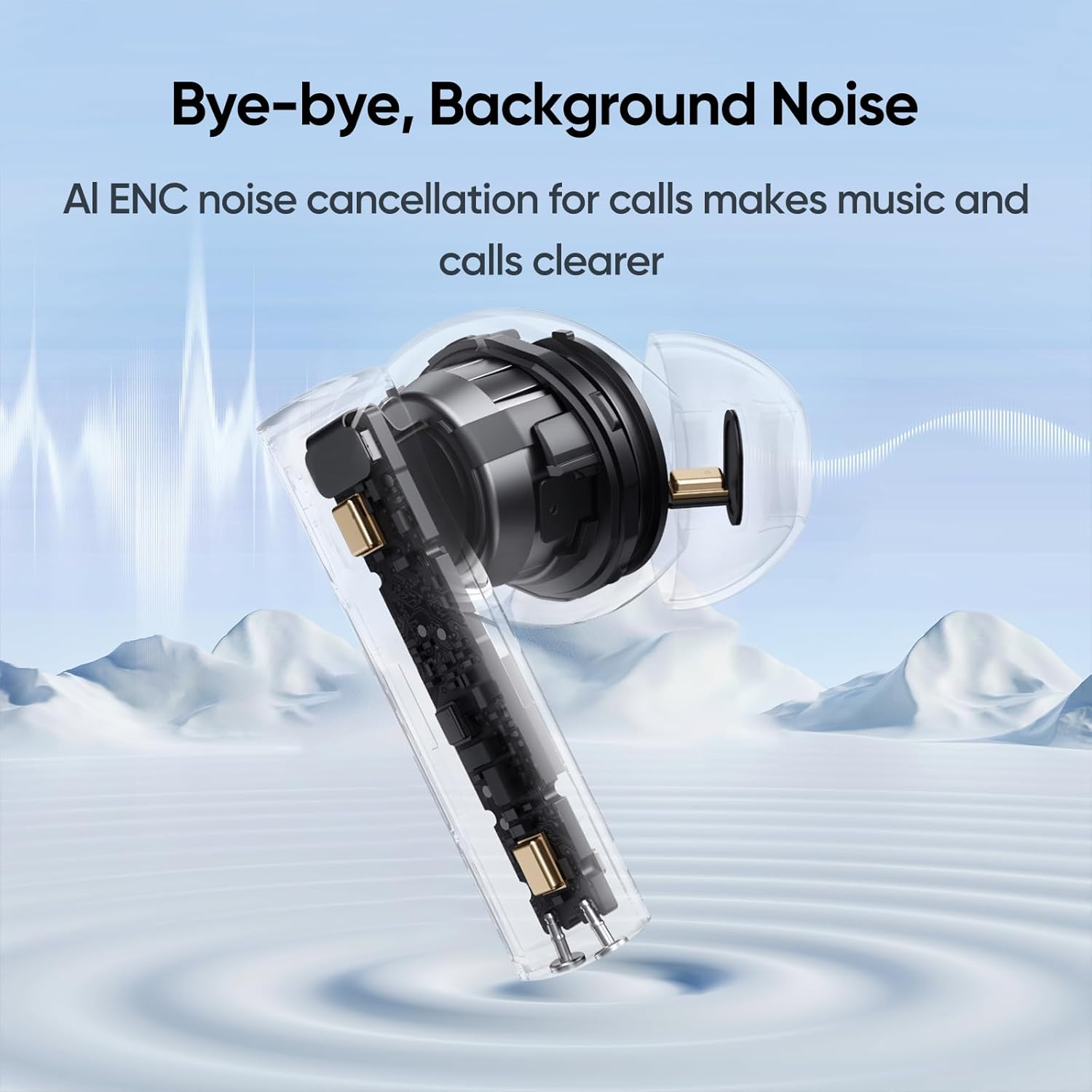 Realme T110 True Wireless Earbuds, 10Mm Dynamic Bass Driver, 38 Hours Playback, AI ENC Noise Cancellation, Lightweight in Ear Headphones, IPX5 Water Resistance, Bluetooth 5.4, Country Green