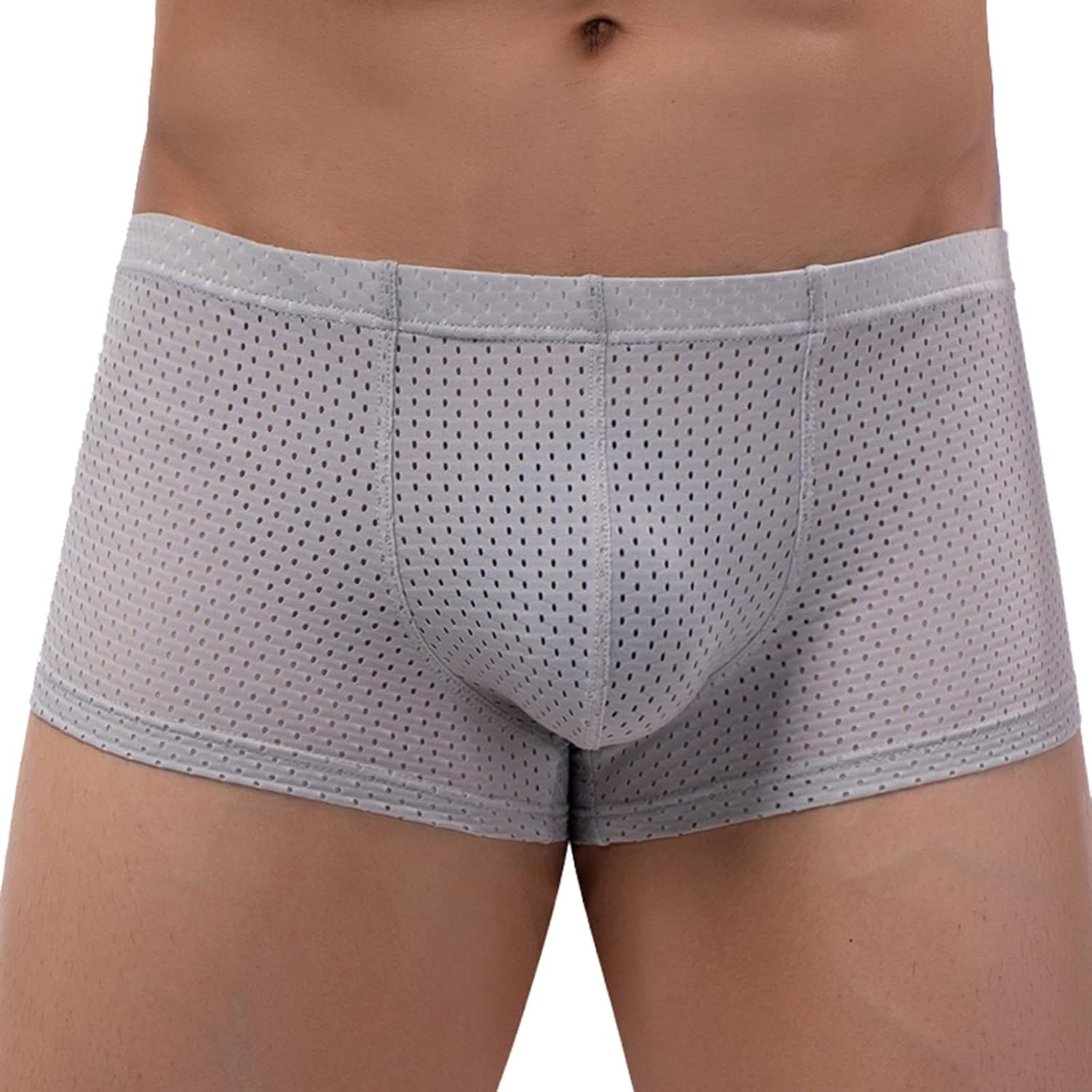 Future Savages Breathable Underwear Pants Fashionable Sports Casual Sports Boxers with Close Fitting Mens Underwear Shorts (Grey-C, XL) image number 1