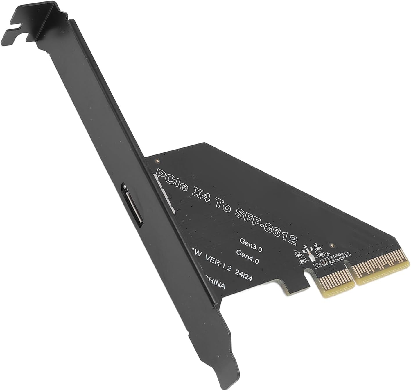 Pcie 4.0 X4 to Oculink SFF 8612 Adapter, SFF 8611 External Graphics Card with Bracket, Host Adapter for Nvme SSD GPU EGPU image number 3