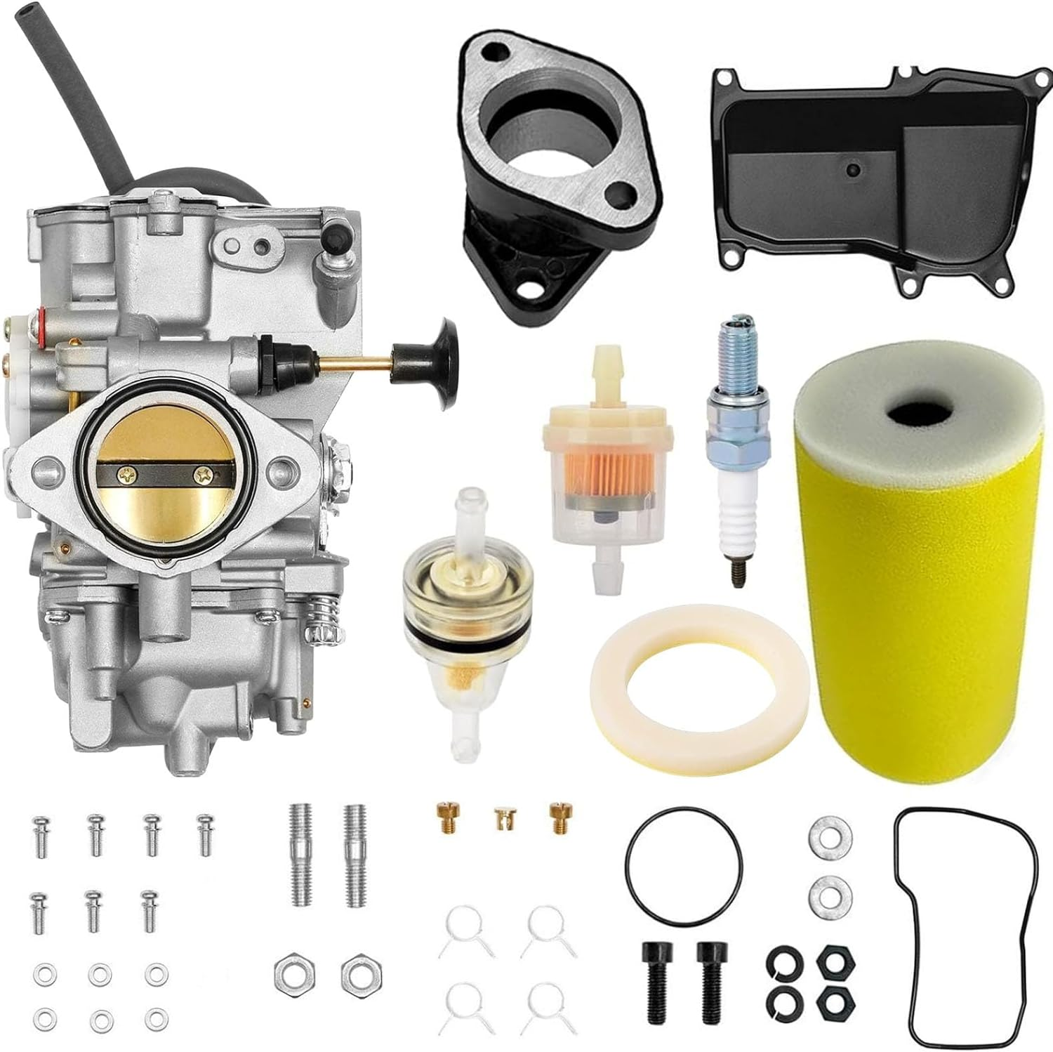 Carburetor Carb for ATV Yamaha 1987-1990 & 1992-1995 Moto-4 350 YFM350 | 1987-2004 Warrior 350 YFM350 | 1987-1998 Big Bear 350 YFM350 | 1996-1998 Kodiak 400 YFM400 | 1995 Wolverine 350 YFM35F
