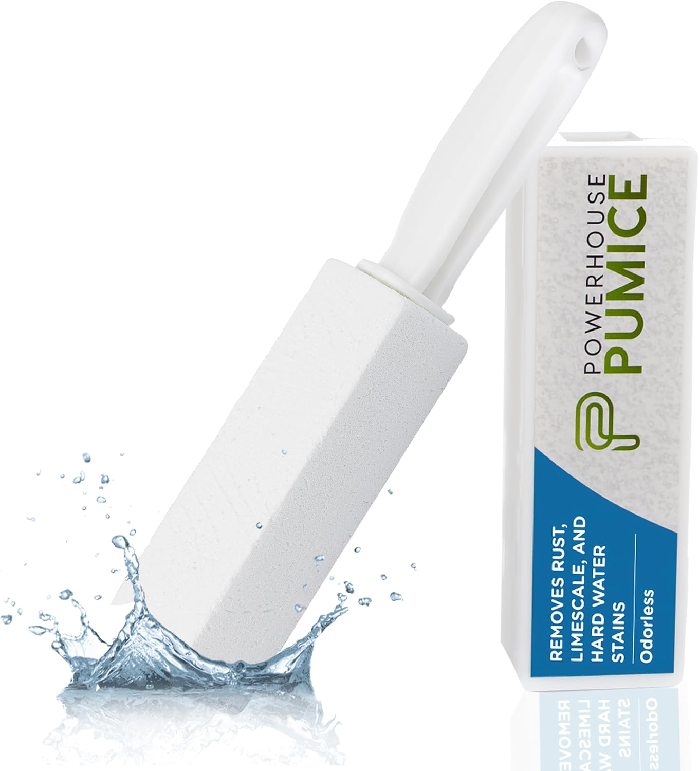 Pumice Cleaning Stone with Handle - High Density, Sturdy, Fine Grit