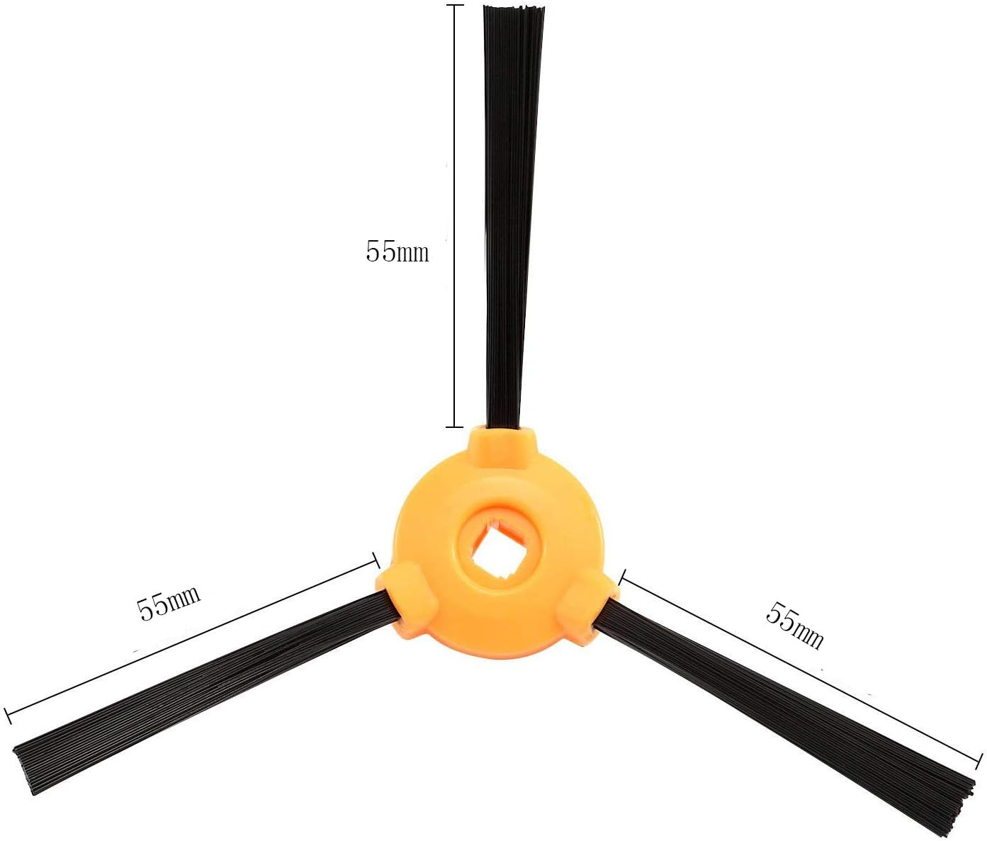 Replacement Parts for Ecovacs DEEBOT N79 Robotic Vacuum Cleaner Accessories - Filters+ Side Brush (Pack of 18)