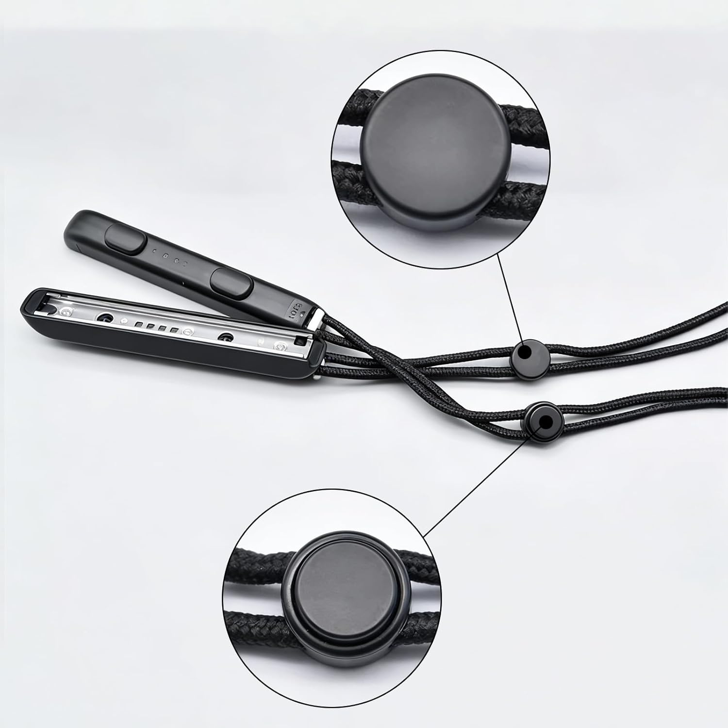 JANGJANG Metal Slide Joycon Wrist Strap for Nintendo Switch Controller, 2-Pack Adjustable Lanyards, Replacement Accessories for Joypad in Black, Secure Locking Mechanism with Easy Installation image number 2