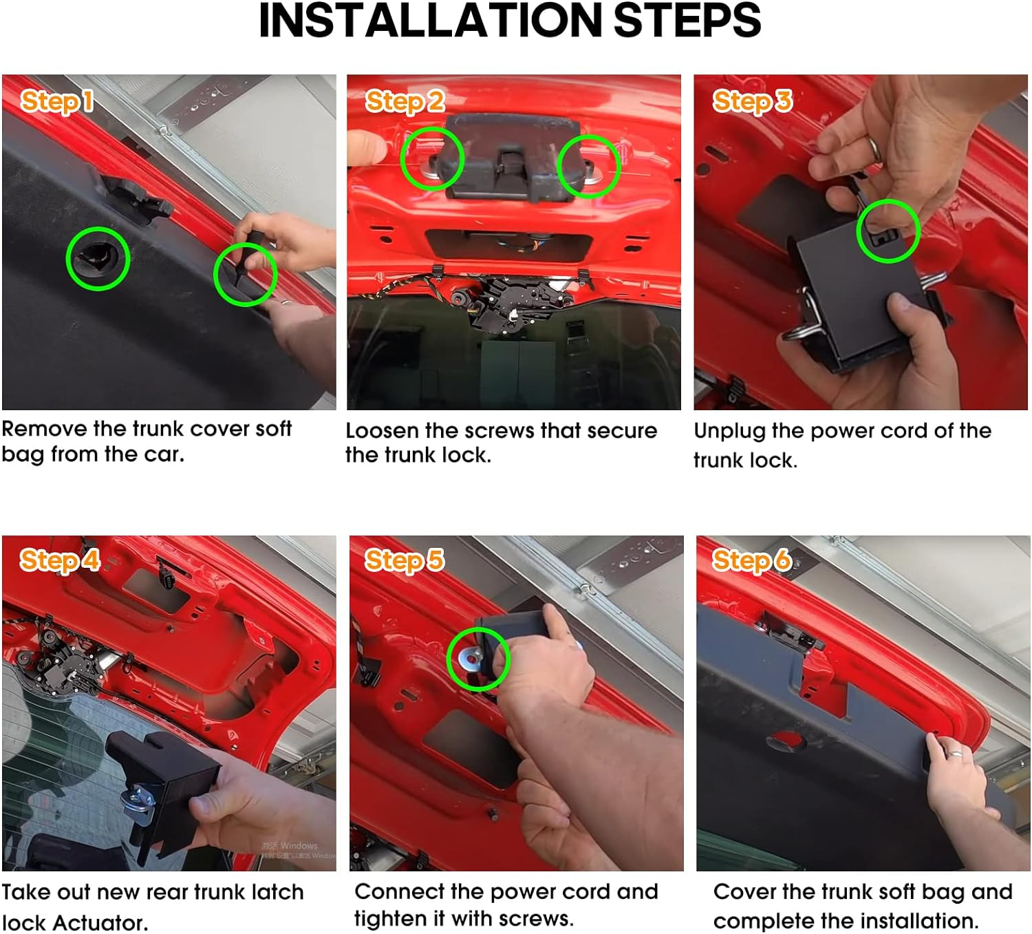 FOLCONROAD Rear Trunk Boot Lid Liftgate Lock Latch Fit for VW Volkswagen Golf GTI MK6 2009 2010 2011 2012 2013 5K0827505A US Warehouse image number 4