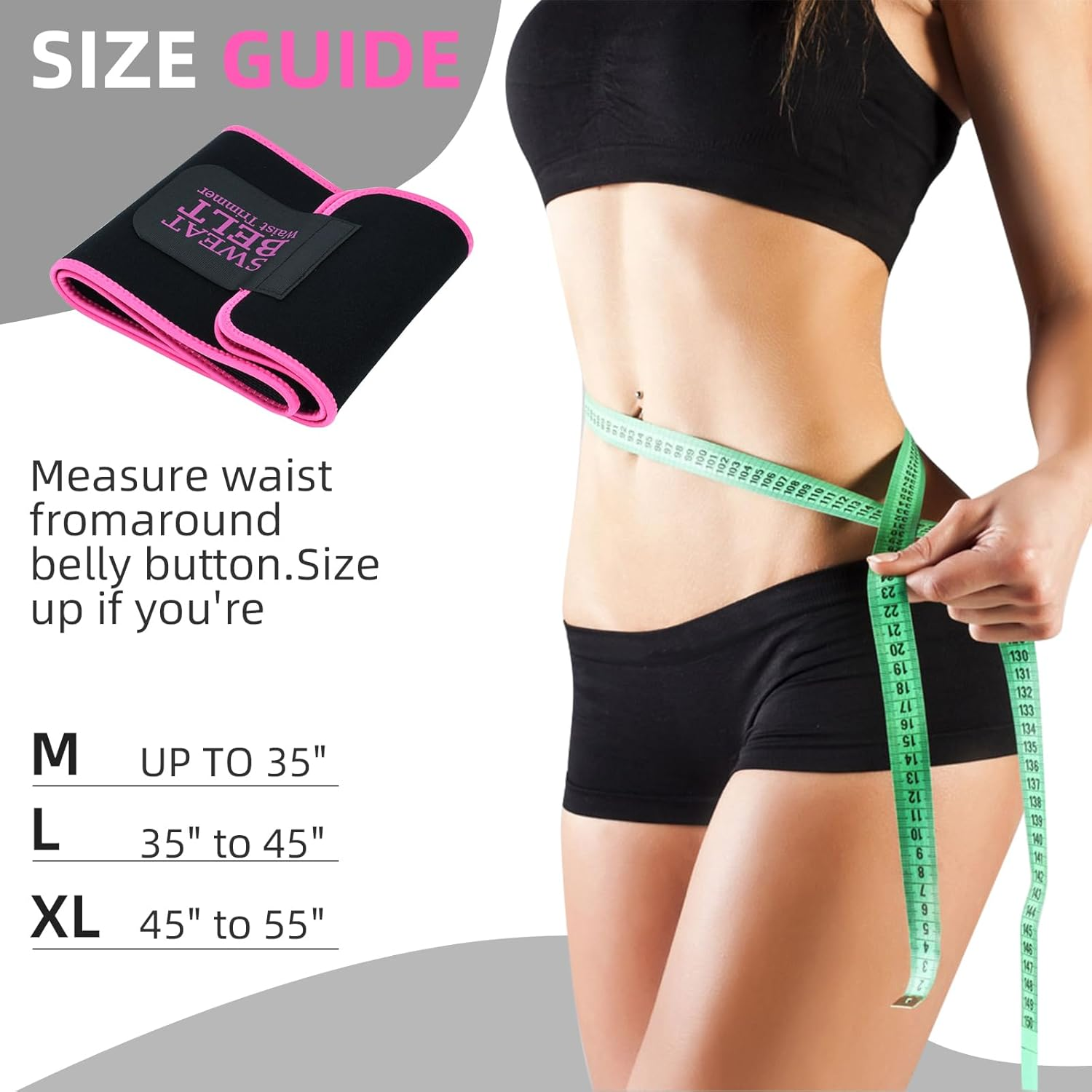 ZPP Waist Trainer for Women and Men, Neoprene Sweat Band Waist Trimmer Belt Slimming Stomach Wrap for Workout image number 1