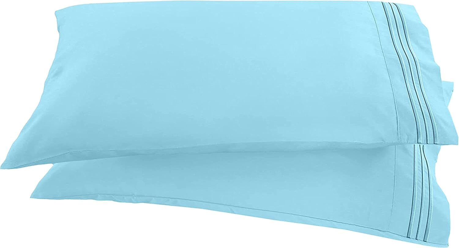 Elegant Comfort Premium Hotel Quality 2-Piece Pillowcase Set, Luxury & Softest 1500 Thread Count Egyptian Quality Bedding Pillowcases, Wrinkle and Fade Resistant