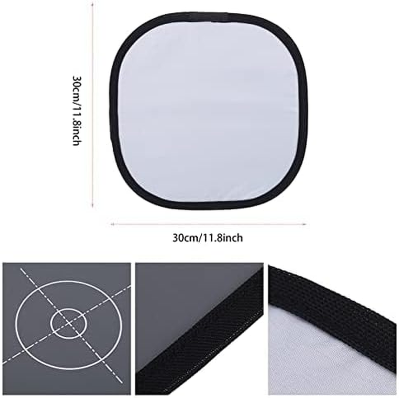 Joyzan Gray/White Balance Card, Double Sided 18% Gray Card and White Balance Disc Reference Reflector Grey Card with Carry Bag for Camera Photography image number 5