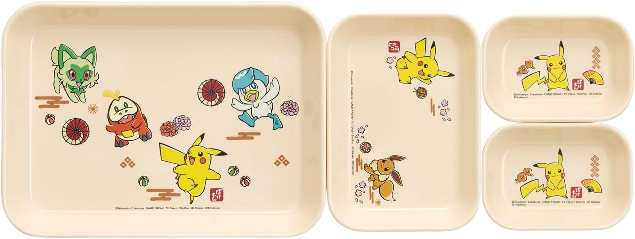 Skater MTSI4 Small Plate, Melamine Mini Plate, System Tableware, M Tray, Plate, Pokemon, 5.9 X 4.1 Inches (15.1 X 10.6 Cm) image number 2
