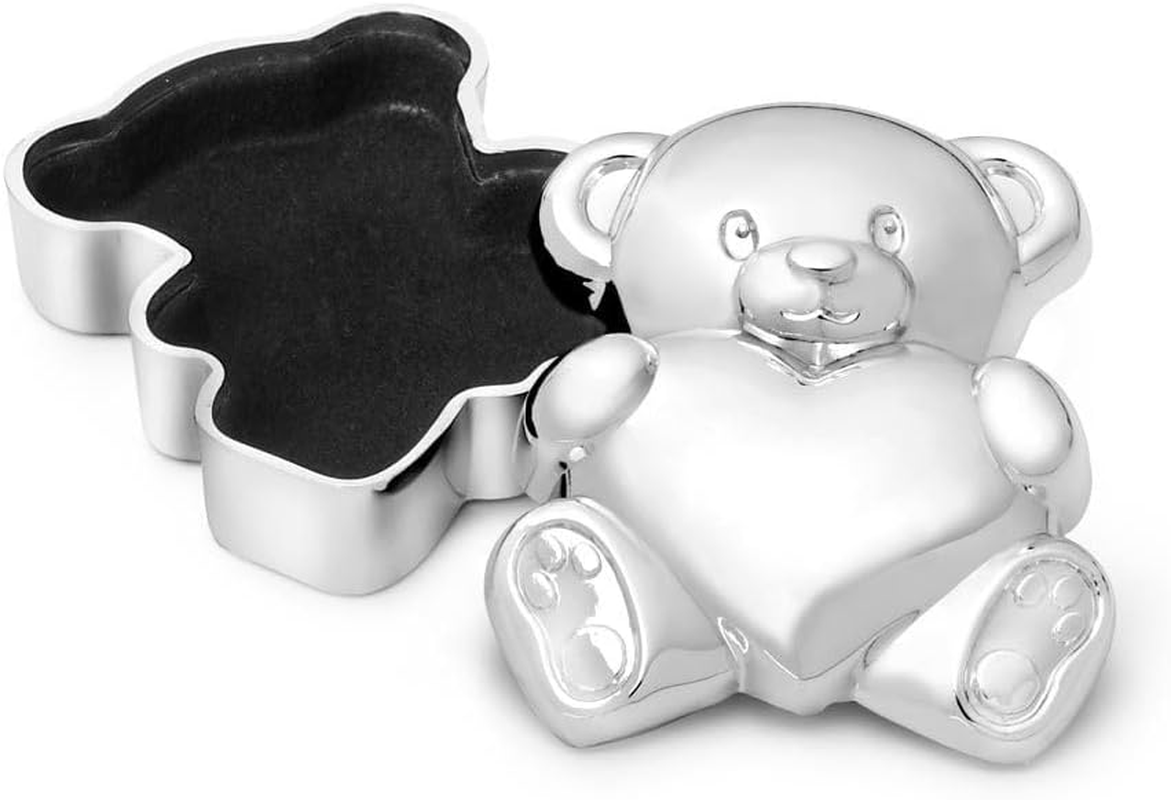 Zilverstad First Tooth/Hair Curl Box, Bear with Heart
