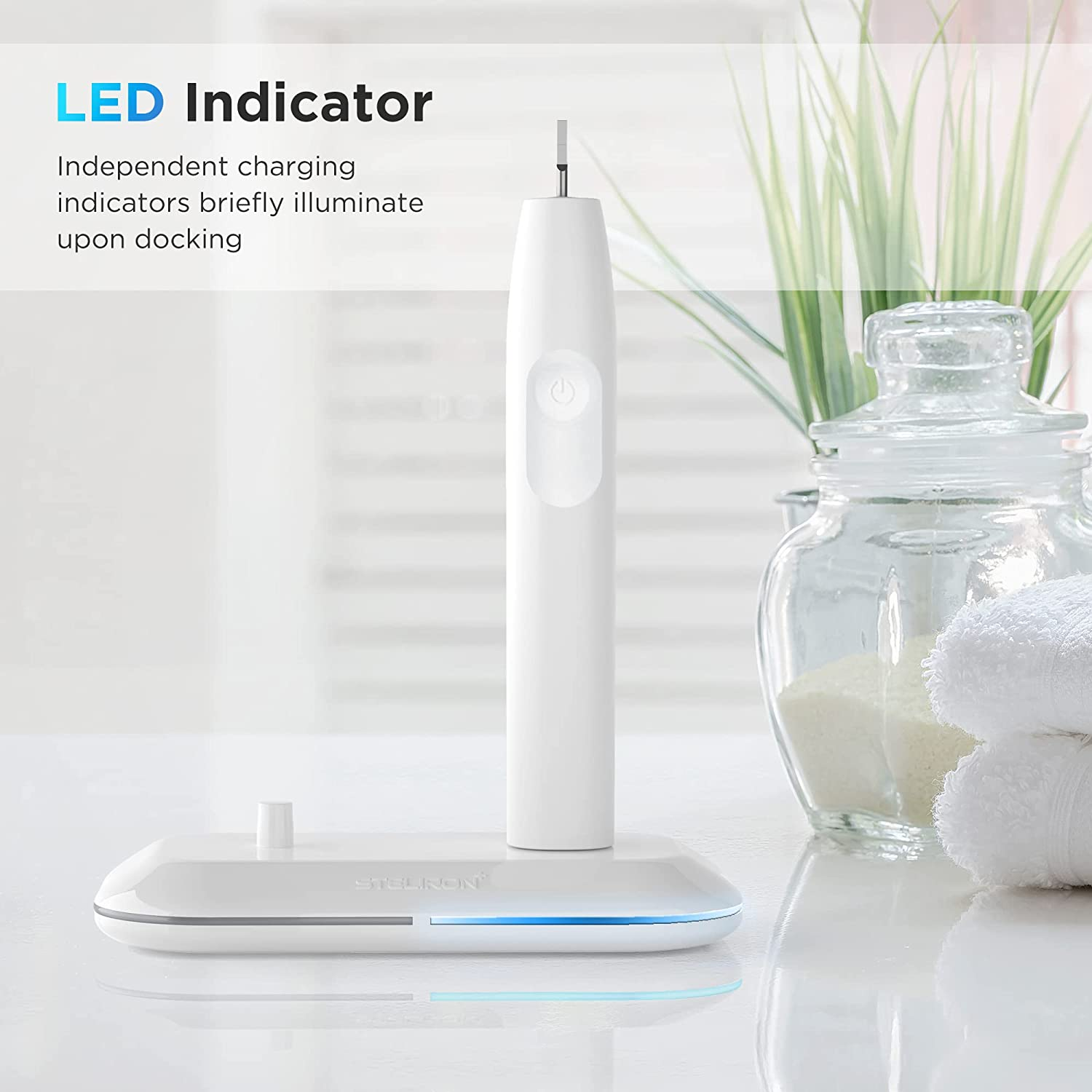 Galvanox Dual Toothbrush Charger for Philips Sonicare Electric Toothbrushes - Replacement for HX6100 Works with Protective Clean 4100, 6100, Kids Models & More (Waterproof Charging Base) 2-In-1 image number 3