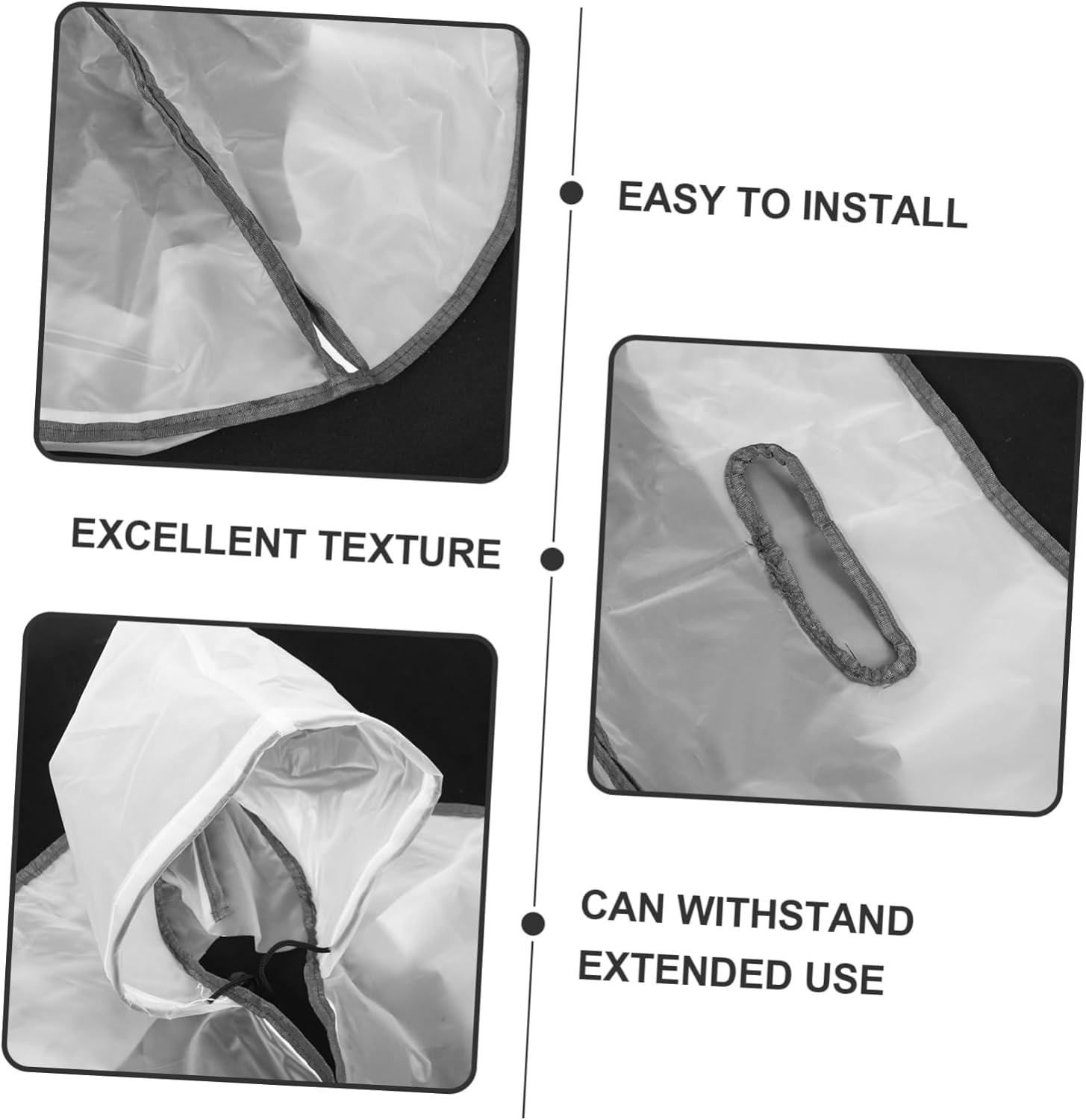 Luxshiny Foldable Bath Tub Cover Thickened Insulated Lid for Adult Soaking Tub Multi-Functional Folding Bathtub Insulated Cover Compatible Oval Bath Barrels for Home Spa image number 1