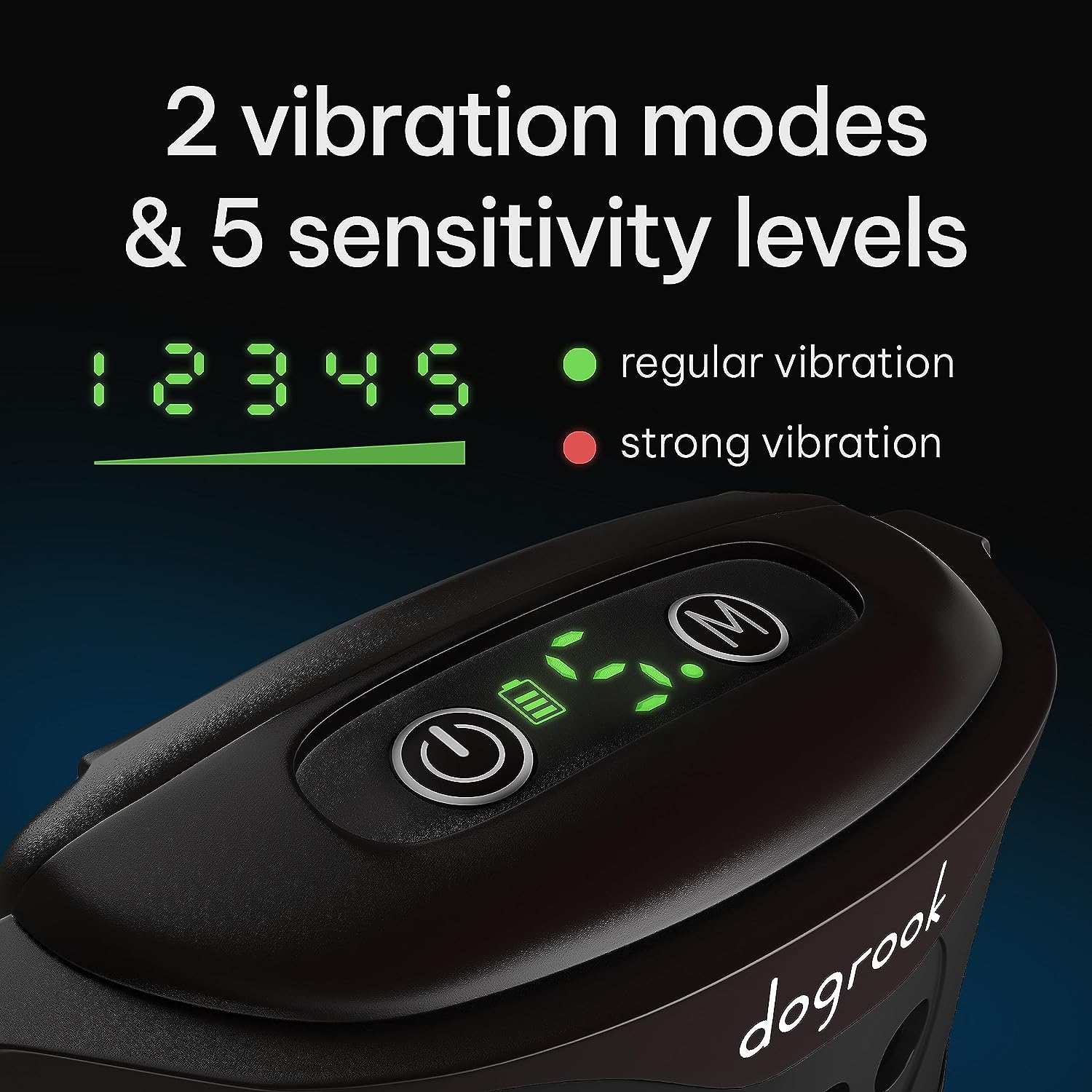 Dogrook Rechargeable Dog Bark Collar | Smart Collar for Dog Training | No Shock | Beep & Vibration | No Bark Collar for Dogs | anti Bark Collar for Large Dog, Medium Dog, Small Dog | 12-110 Lbs image number 1