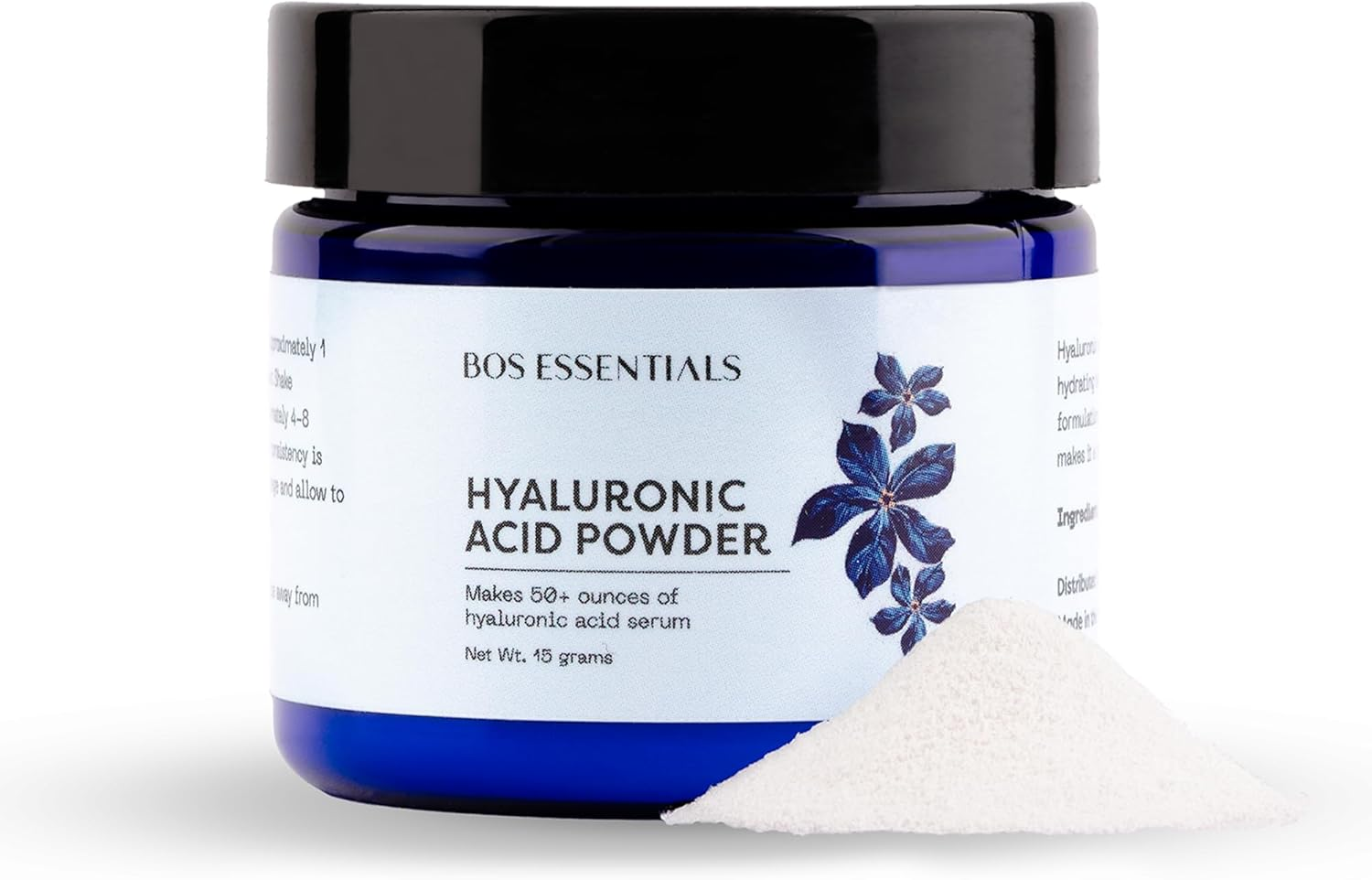 Pure Hyaluronic Acid Serum Powder 100% NATURAL SODIUM HYALURONATE High Molecular Weight Locks in Moisture and Creates Full, Youthful Skin - Makes 1040Mls of anti Ageing Hyaluronic Acid Serum image number 5