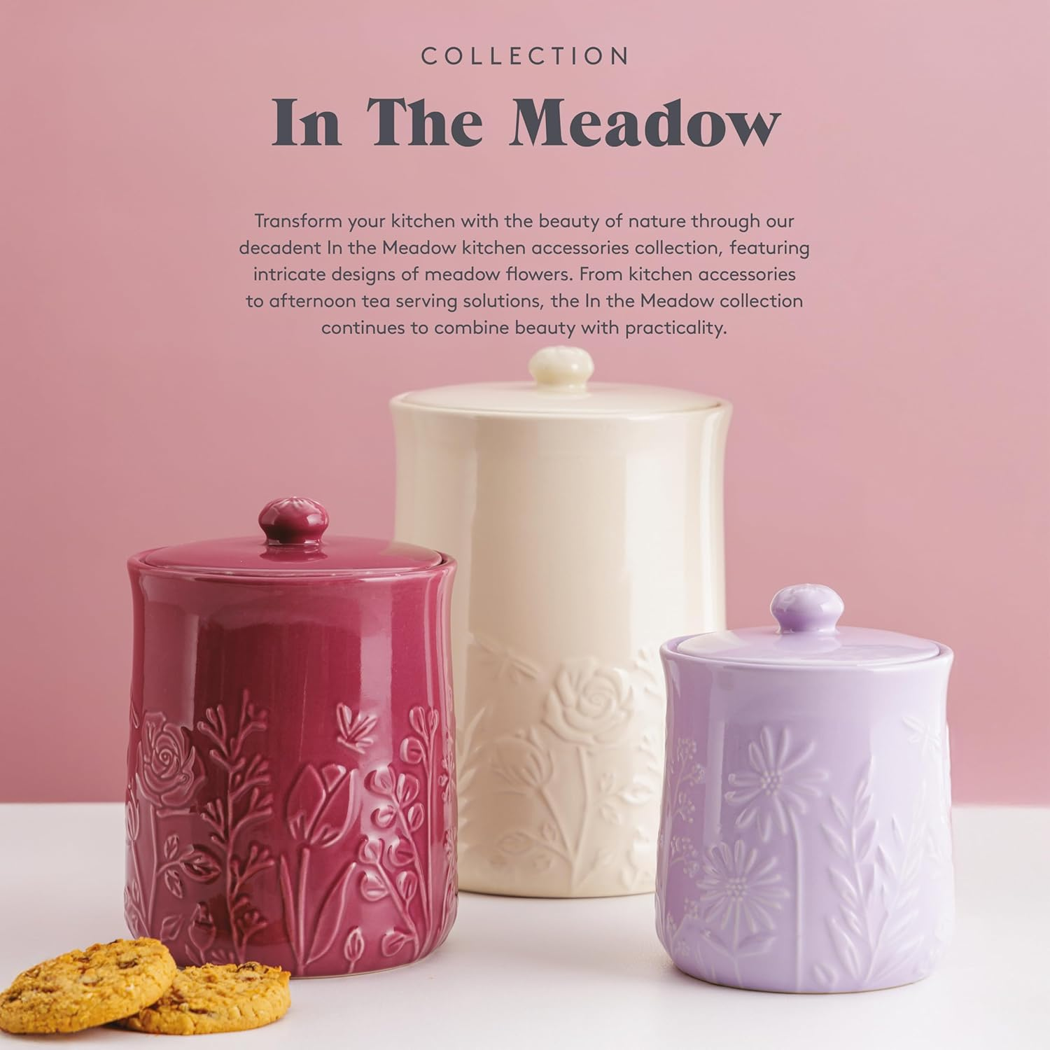 Mason Cash in the Meadow Batter Bowl, 1.9 Litre/25 X 19 X 13Cm, Cream image number 6