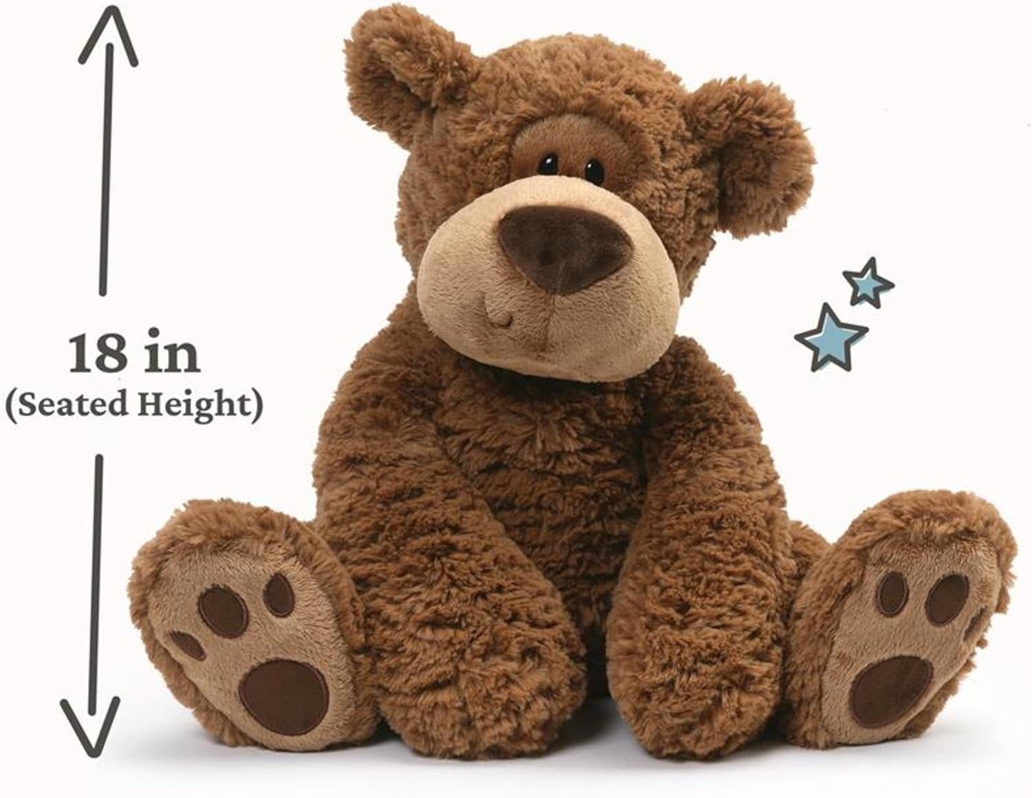 Gund Grahm Polyester Kids Soft Toy Teddy Bear, Large, Brown image number 1